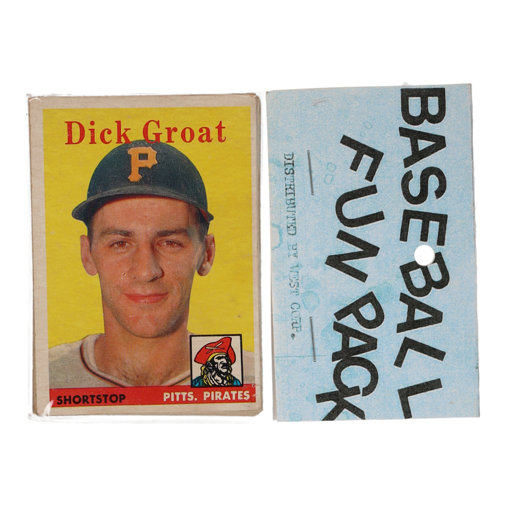 1958 Topps Baseball Fun Pack with (10) Cards Pristine Auction