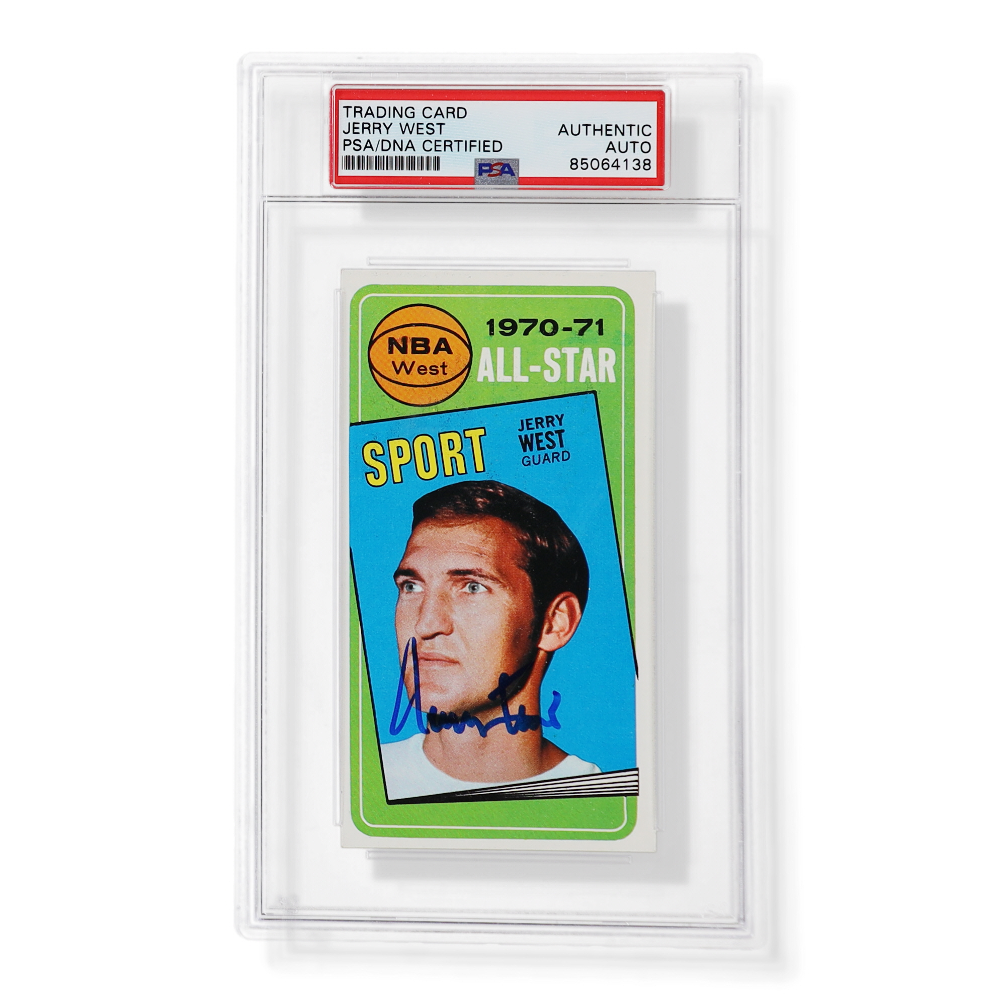 Jerry West Signed 1970-71 Topps #107 AS (PSA | Auto Grade 10) at PristineAuction.com Jerry West Signed 1970-71 Topps #107 AS (PSA | Auto Grade 10) at PristineAuction.com