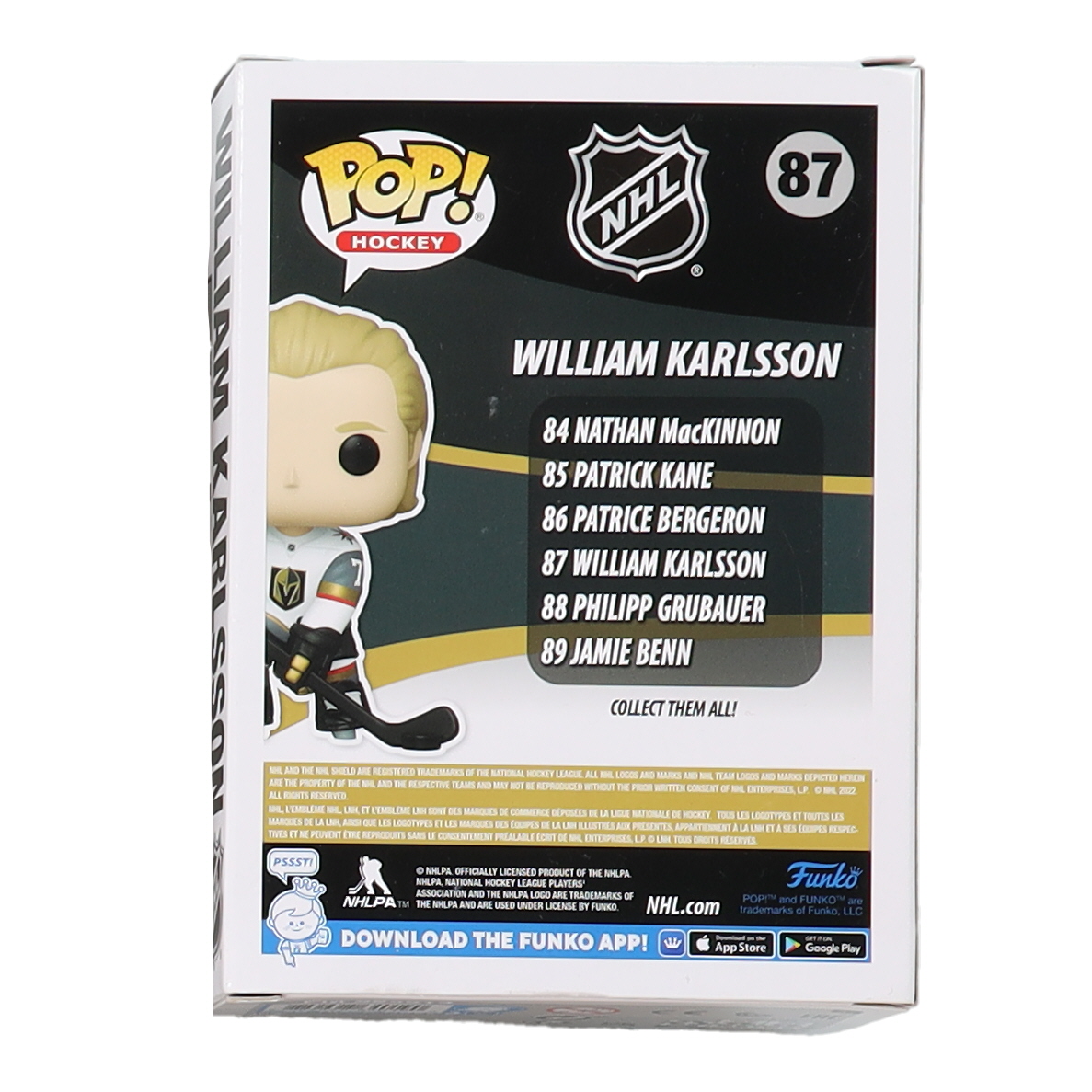William Karlsson Signed Golden Knights #87 Funko Pop! Vinyl Figure (JSA) at PristineAuction.com William Karlsson Signed Golden Knights #87 Funko Pop! Vinyl Figure (JSA) at PristineAuction.com
