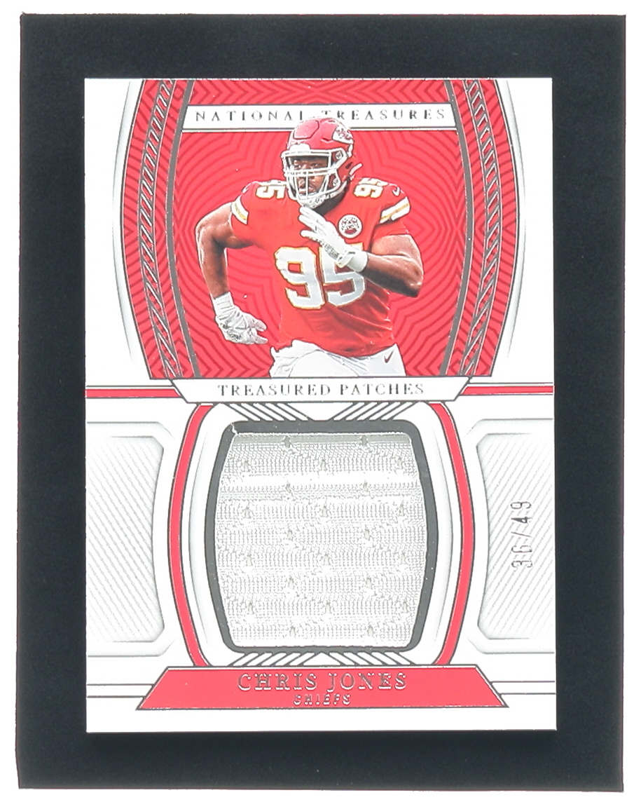 Chris Jones 2022 Panini National Treasures Treasured Patches #56 #36/49 at PristineAuction.com Chris Jones 2022 Panini National Treasures Treasured Patches #56 #36/49 at PristineAuction.com