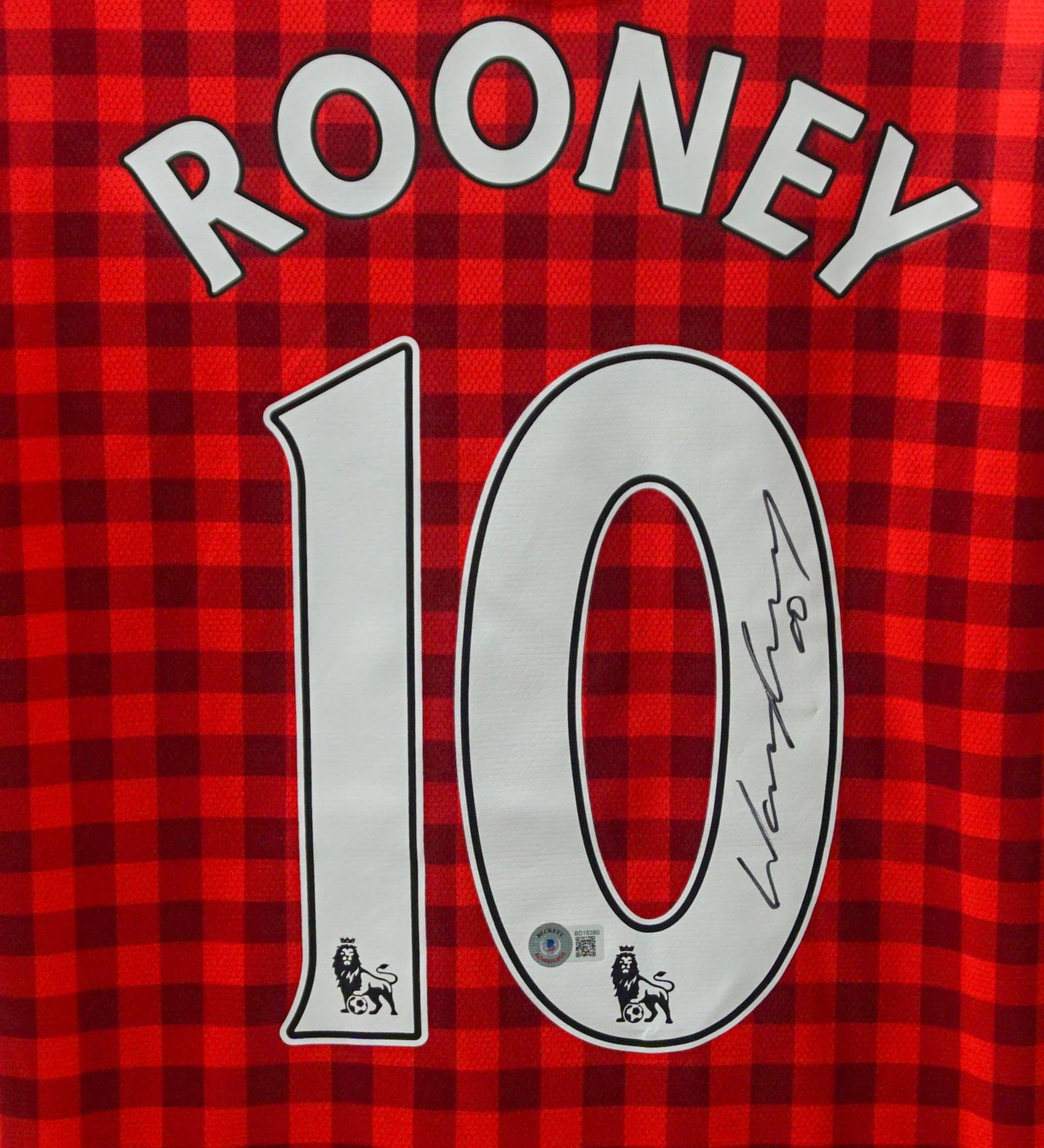 Wayne Rooney Signed Manchester United Jersey (Beckett) at PristineAuction.com Wayne Rooney Signed Manchester United Jersey (Beckett) at PristineAuction.com