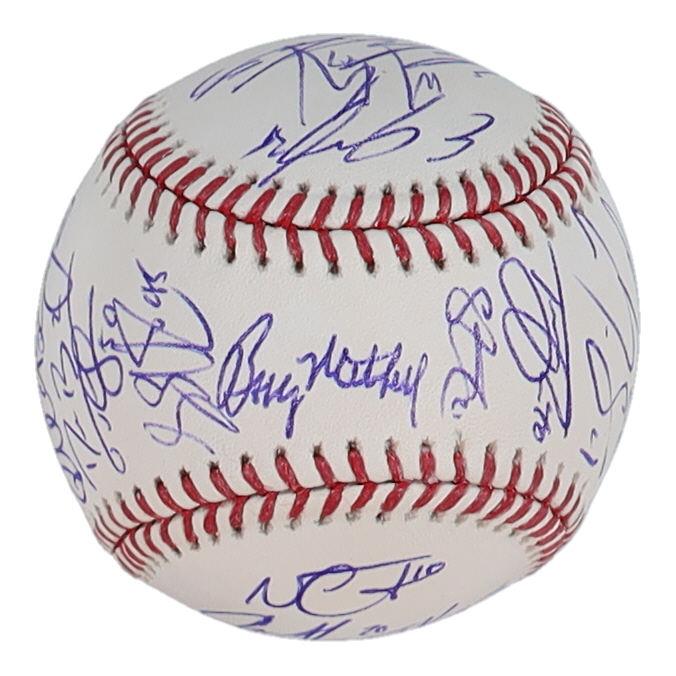 2018 RailRiders OML Baseball Signed By (25) with Nestor Cortes, Tyler Wade, Giovanny Urshela, Justus Sheffield (Steiner) at PristineAuction.com 2018 RailRiders OML Baseball Signed By (25) with Nestor Cortes, Tyler Wade, Giovanny Urshela, Justus Sheffield (Steiner) at PristineAuction.com