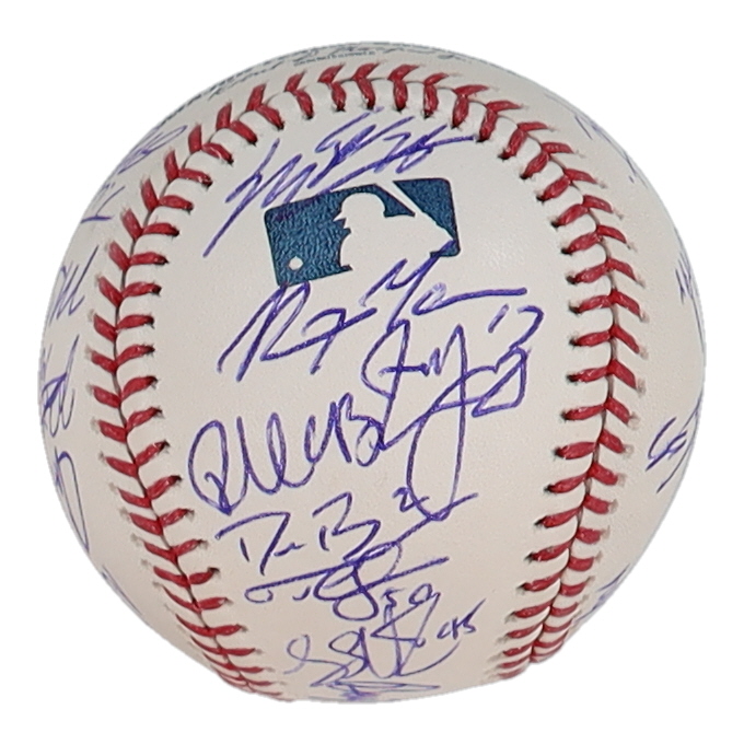 2018 RailRiders OML Baseball Signed By (25) with Nestor Cortes, Tyler Wade, Giovanny Urshela, Justus Sheffield (Steiner) at PristineAuction.com 2018 RailRiders OML Baseball Signed By (25) with Nestor Cortes, Tyler Wade, Giovanny Urshela, Justus Sheffield (Steiner) at PristineAuction.com