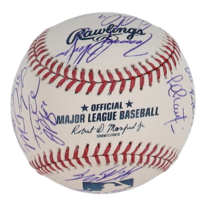 2018 RailRiders OML Baseball Signed By (25) with Nestor Cortes, Tyler Wade, Giovanny Urshela, Justus Sheffield (Steiner) at PristineAuction.com 2018 RailRiders OML Baseball Signed By (25) with Nestor Cortes, Tyler Wade, Giovanny Urshela, Justus Sheffield (Steiner) at PristineAuction.com