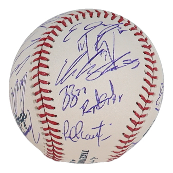 2018 RailRiders OML Baseball Signed By (25) with Nestor Cortes, Tyler Wade, Giovanny Urshela, Justus Sheffield (Steiner) at PristineAuction.com 2018 RailRiders OML Baseball Signed By (25) with Nestor Cortes, Tyler Wade, Giovanny Urshela, Justus Sheffield (Steiner) at PristineAuction.com