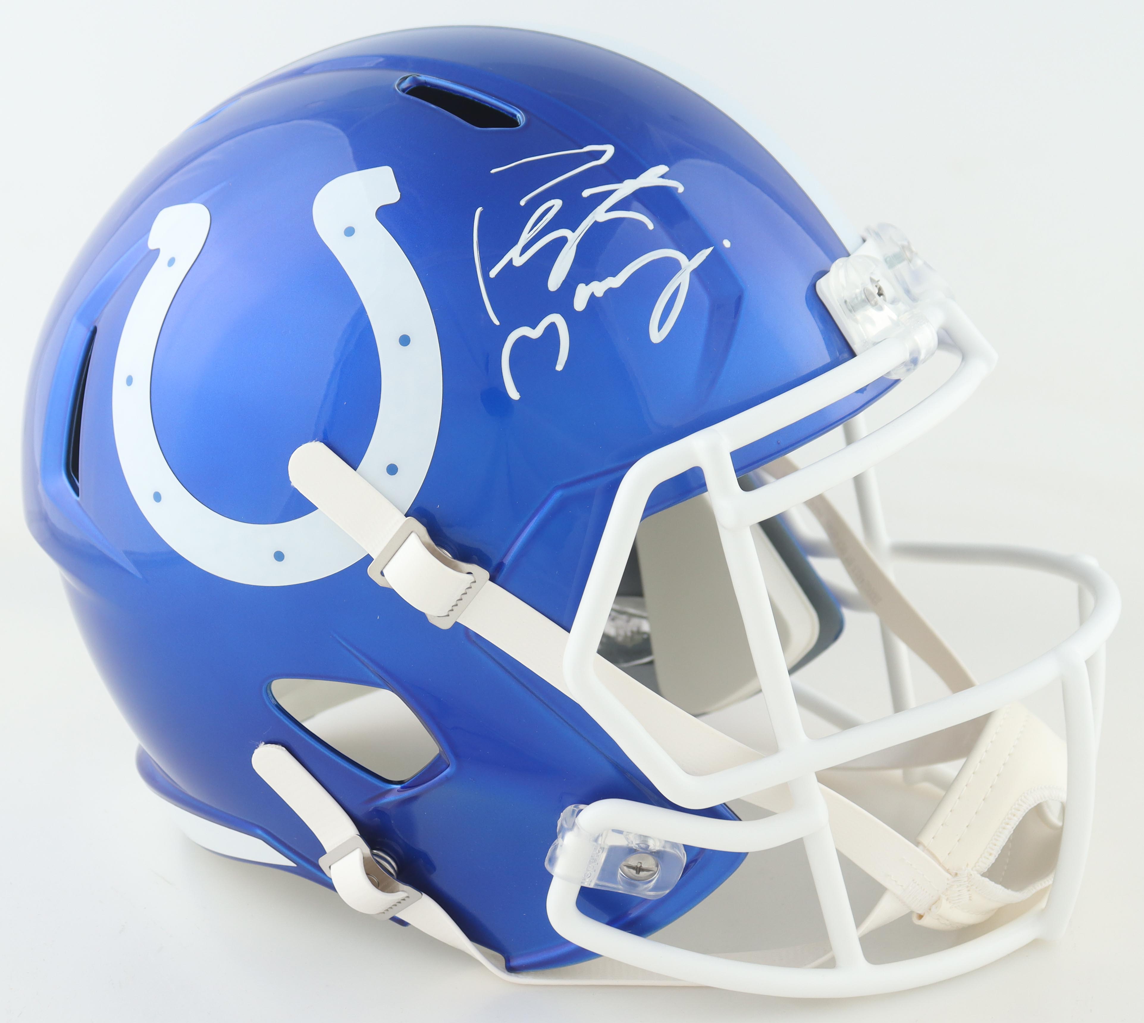 Peyton Manning Signed Colts Full-Size Flash Alternate Speed Helmet (Fanatics) at PristineAuction.com Peyton Manning Signed Colts Full-Size Flash Alternate Speed Helmet (Fanatics) at PristineAuction.com