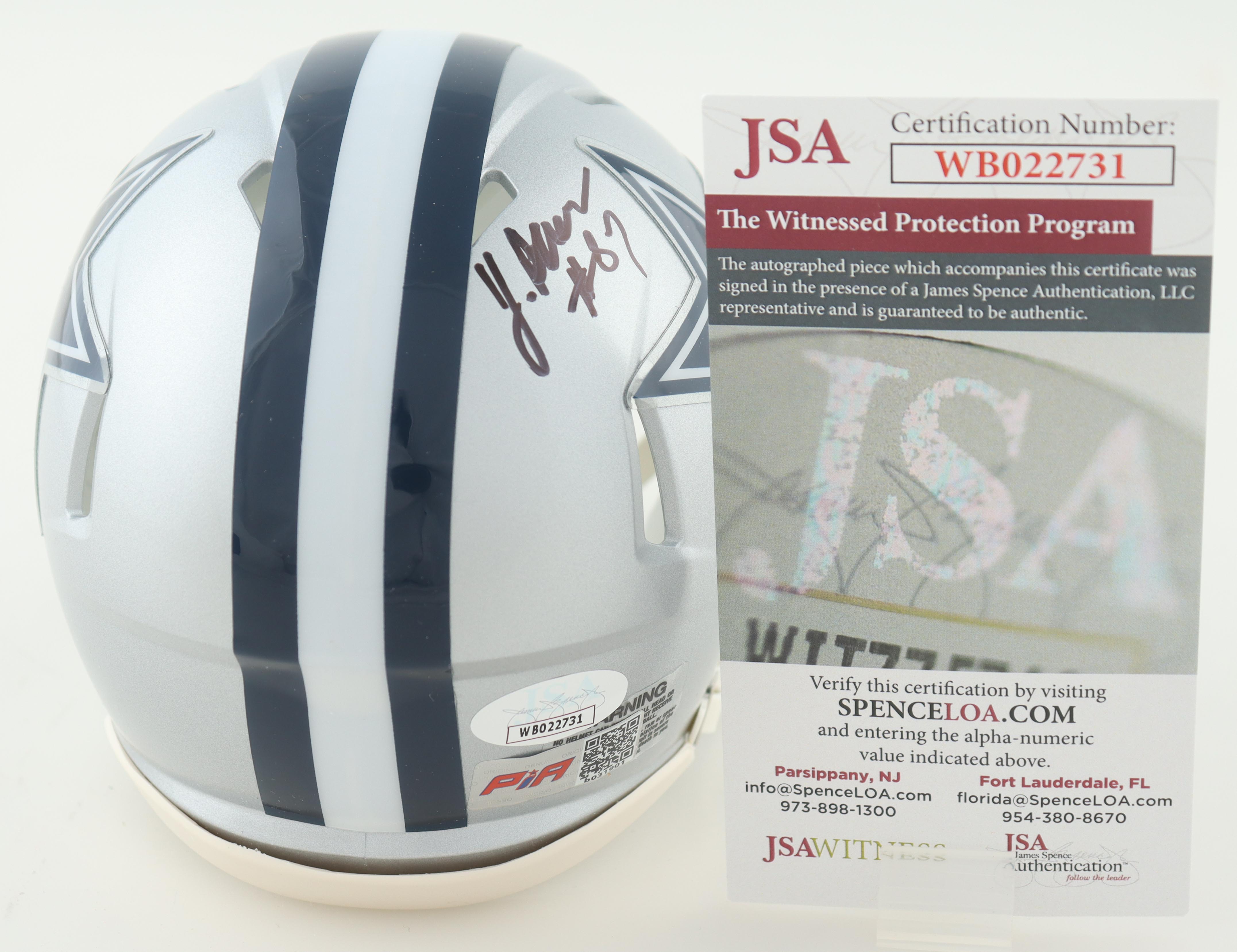 Jalen Brooks Signed Cowboys Speed Mini Helmet (JSA) at PristineAuction.com Jalen Brooks Signed Cowboys Speed Mini Helmet (JSA) at PristineAuction.com