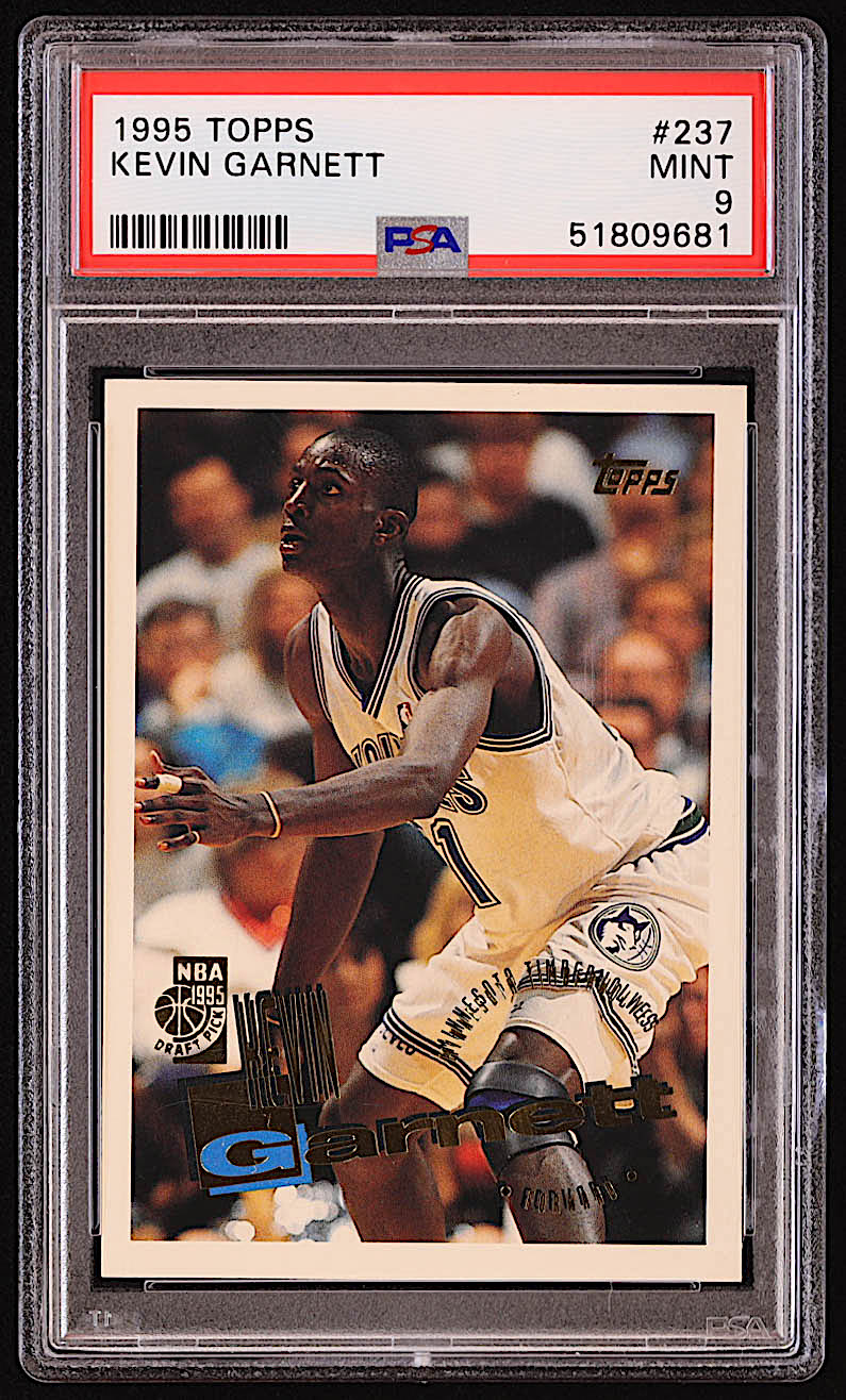 Kevin Garnett 1995-96 Topps #237 RC (PSA 9) at PristineAuction.com Kevin Garnett 1995-96 Topps #237 RC (PSA 9) at PristineAuction.com