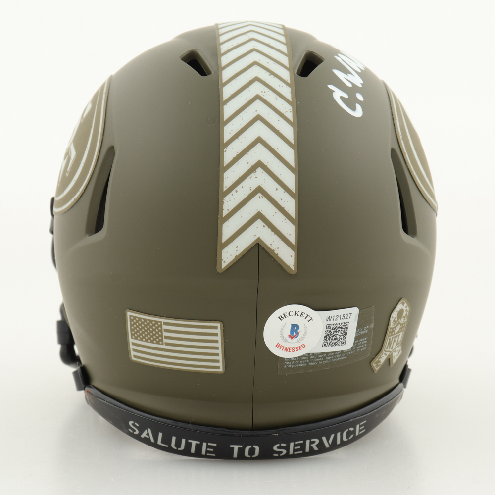 Charvarius Ward Signed 49ers Salute to Service Alternate Speed Mini Helmet (Beckett) at PristineAuction.com Charvarius Ward Signed 49ers Salute to Service Alternate Speed Mini Helmet (Beckett) at PristineAuction.com