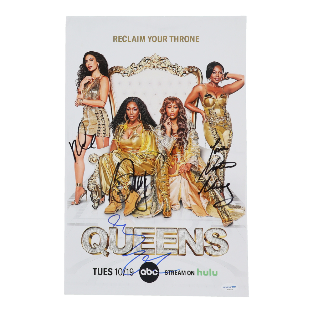 "Queens" 11x17 Photo Signed by (4) with Brandy, Eve, Nadine Velazquez ...
