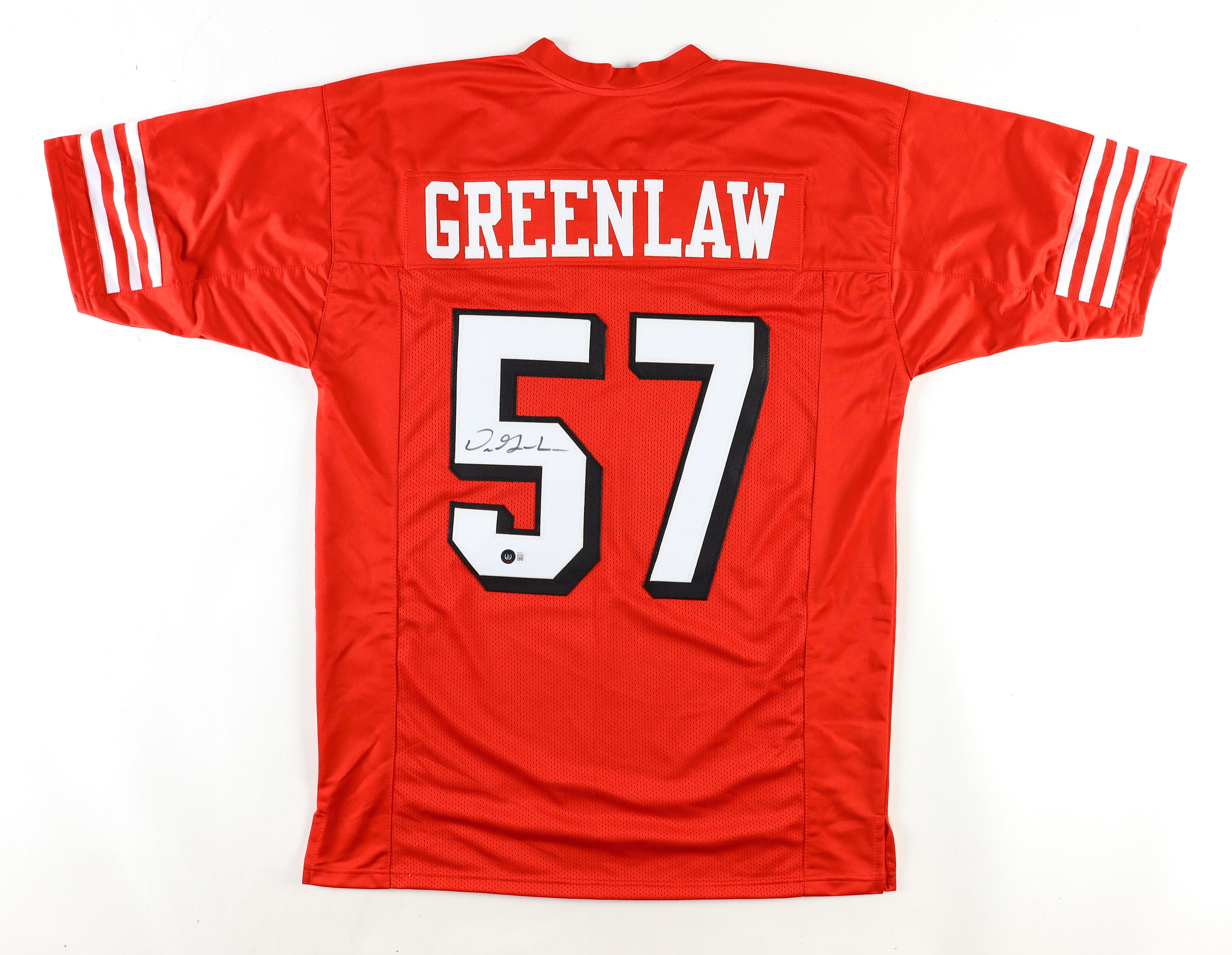 Dre Greenlaw Signed Jersey (Beckett) at PristineAuction.com Dre Greenlaw Signed Jersey (Beckett) at PristineAuction.com