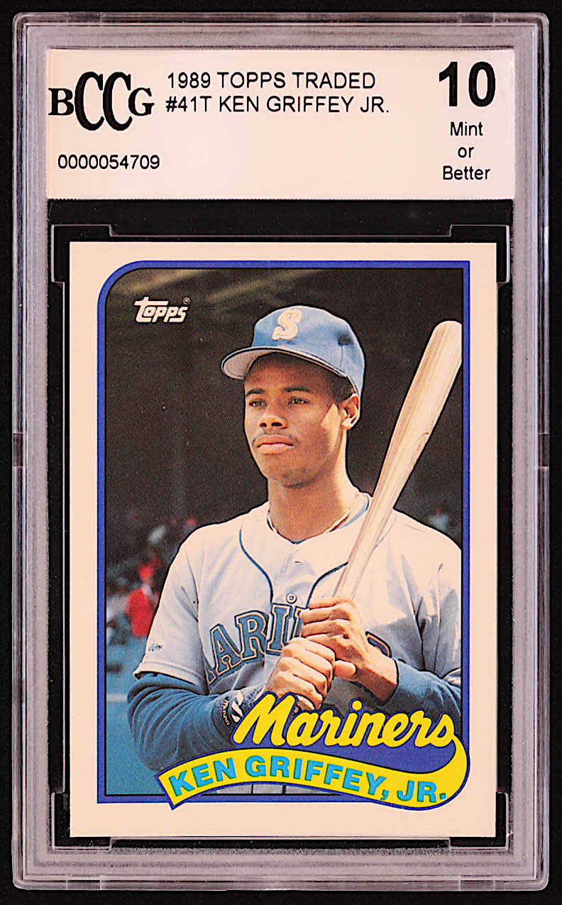 Ken Griffey Jr. 1989 Topps Traded #41T RC (BCCG 10) at PristineAuction.com Ken Griffey Jr. 1989 Topps Traded #41T RC (BCCG 10) at PristineAuction.com