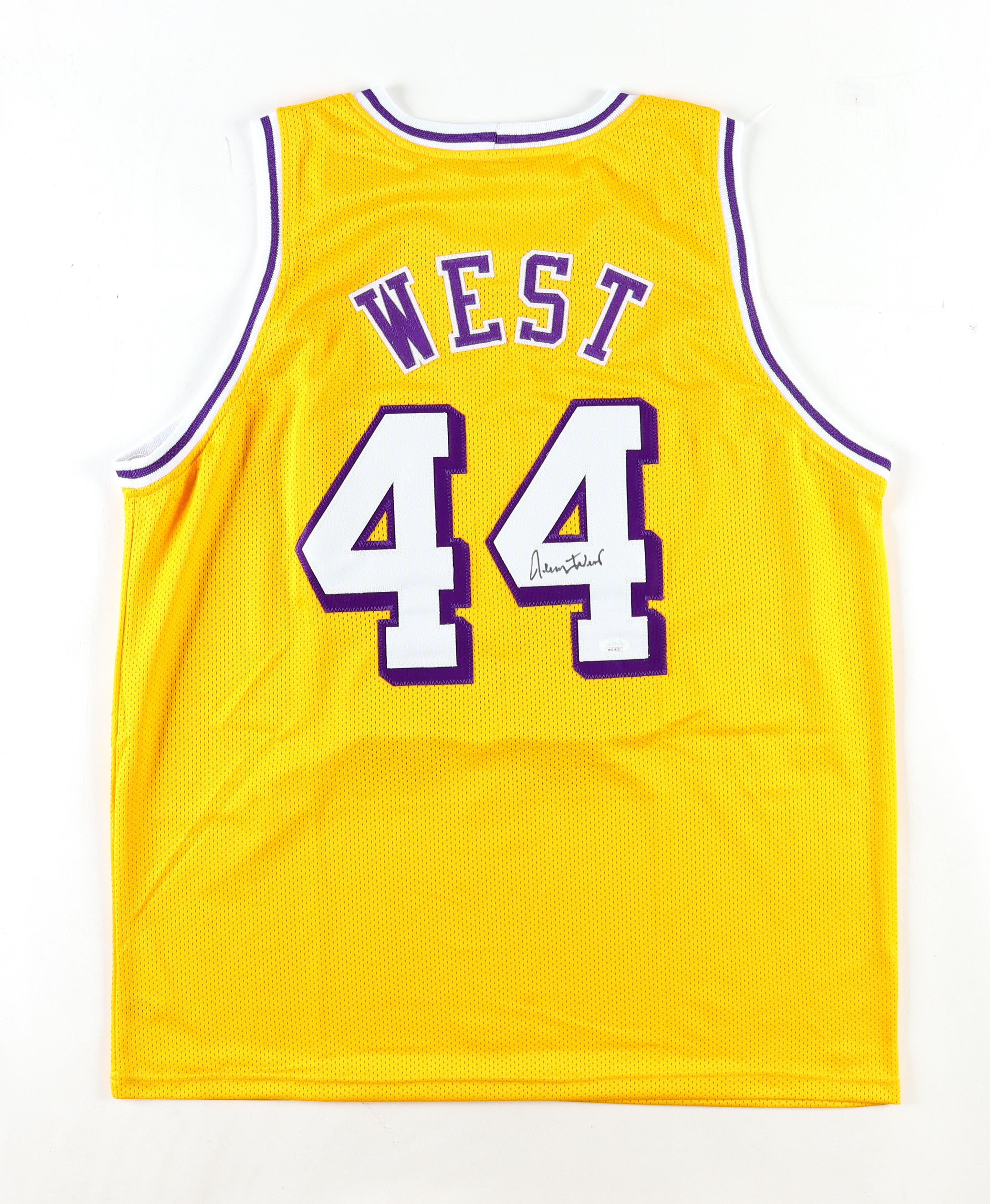 Jerry West Signed Jersey (JSA) at PristineAuction.com Jerry West Signed Jersey (JSA) at PristineAuction.com