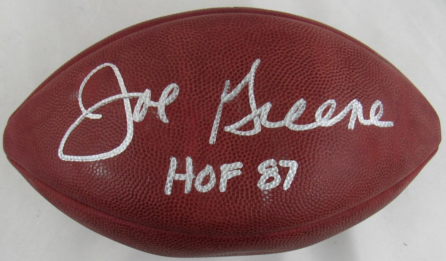Joe Greene Signed NFL Football Inscribed "HOF 87" (Schwartz) at PristineAuction.com Joe Greene Signed NFL Football Inscribed "HOF 87" (Schwartz) at PristineAuction.com