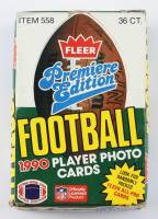 1990 Fleer Premiere Edition Football Wax Box with (36) Packs at PristineAuction.com
