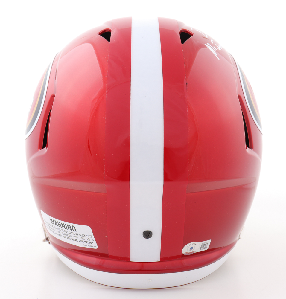 Brock Purdy Signed 49ers Full-Size Flash Alternate Speed Helmet Inscribed "Mr. Irrelevant" (Beckett) at PristineAuction.com Brock Purdy Signed 49ers Full-Size Flash Alternate Speed Helmet Inscribed "Mr. Irrelevant" (Beckett) at PristineAuction.com