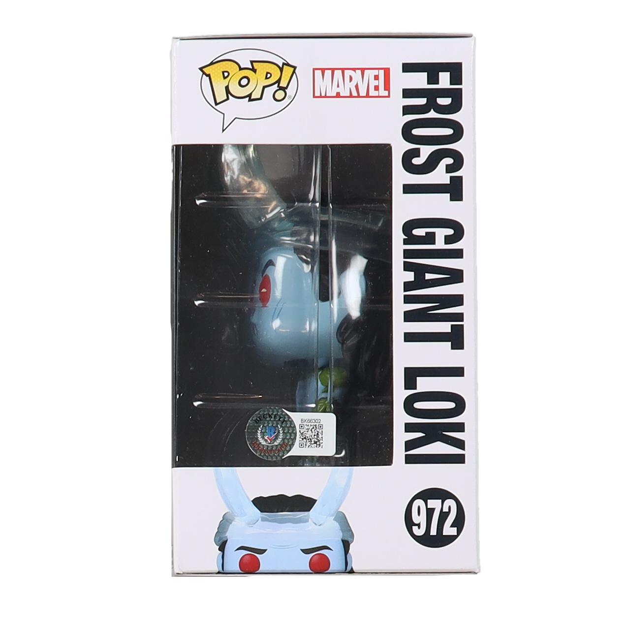 Tom Hiddleston Signed "Marvel Studios: What If...?" #972 Frost Giant Loki Funko Pop! Vinyl Figure (Beckett) at PristineAuction.com Tom Hiddleston Signed "Marvel Studios: What If...?" #972 Frost Giant Loki Funko Pop! Vinyl Figure (Beckett) at PristineAuction.com
