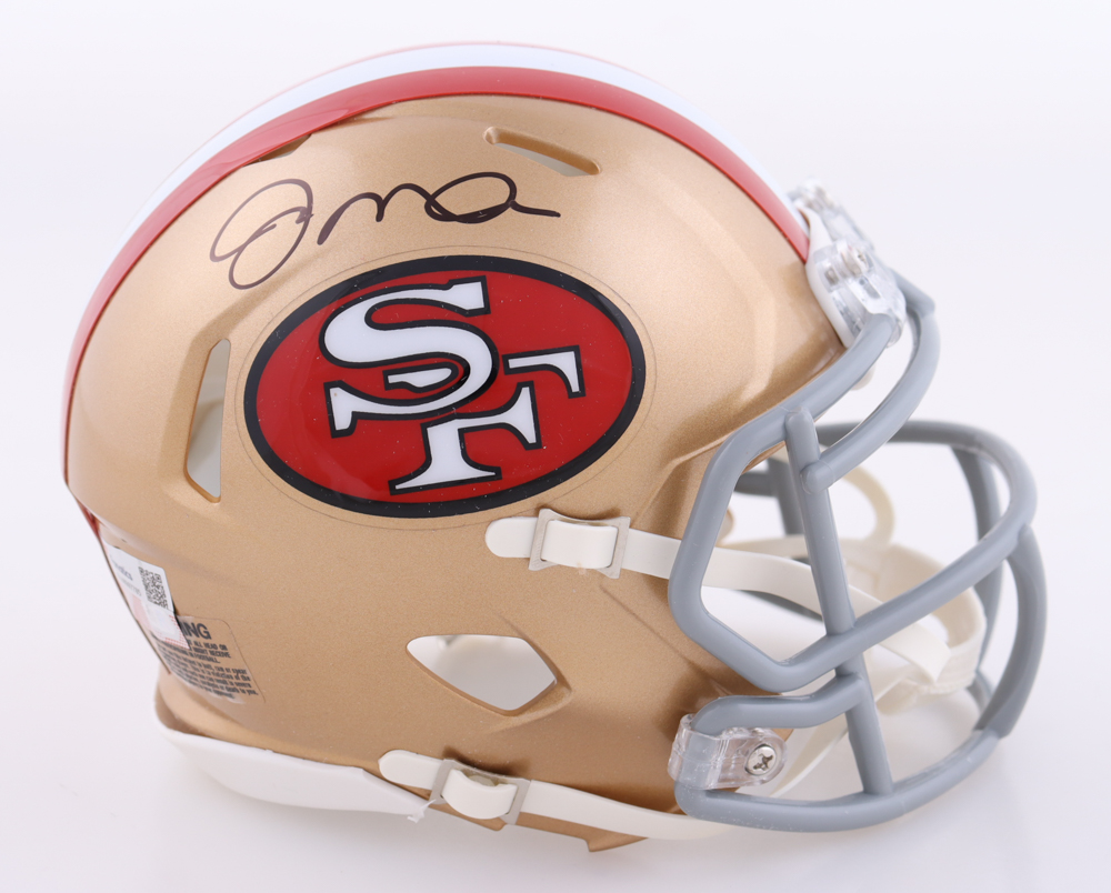Joe Montana Signed 49ers Speed Mini Helmet (Fanatics) at PristineAuction.com Joe Montana Signed 49ers Speed Mini Helmet (Fanatics) at PristineAuction.com