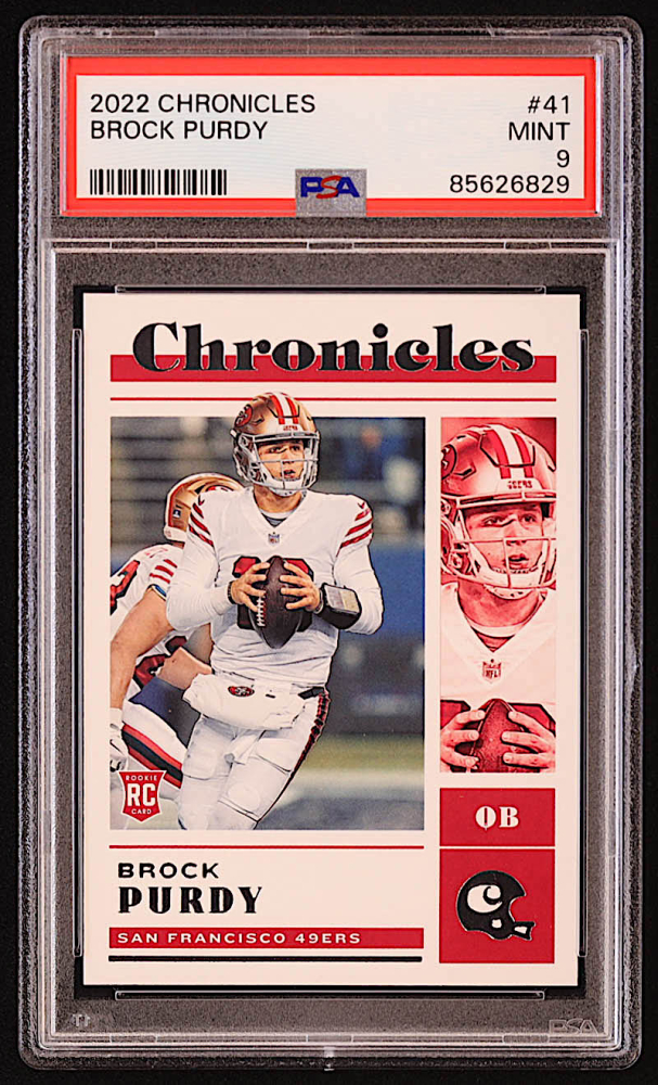 Brock Purdy 2022 Panini Chronicles 41 Rc Psa 9 Pristine Auction