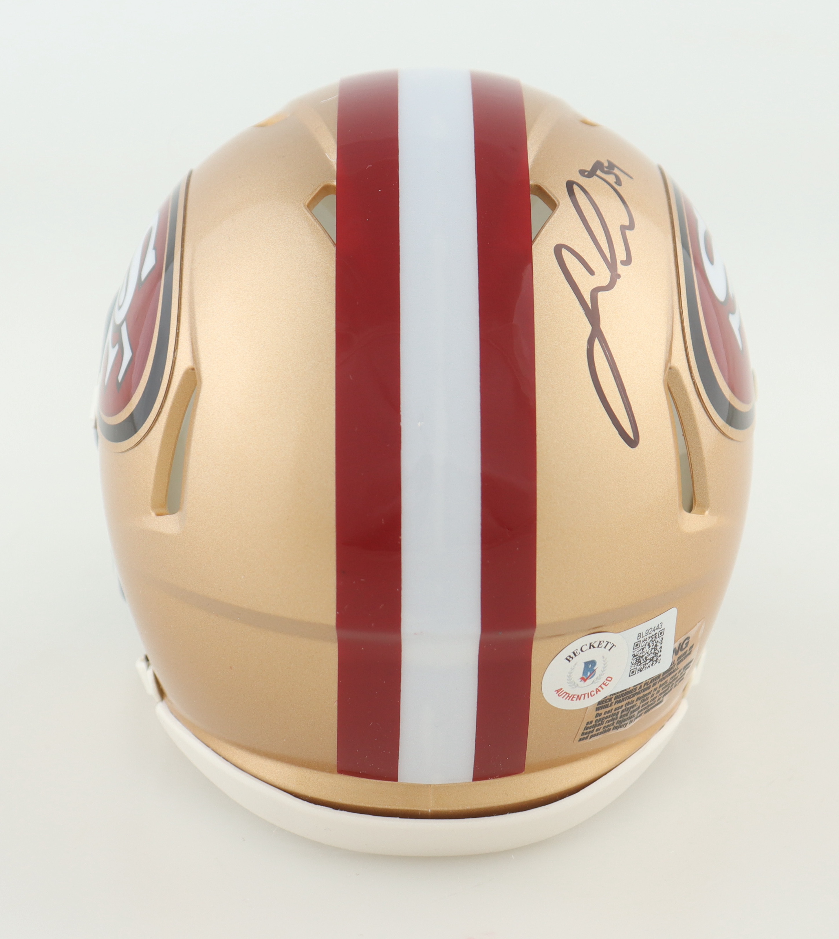 Fred Warner & Dre Greenlaw Signed 49ers Speed Mini Helmet (Beckett) at PristineAuction.com Fred Warner & Dre Greenlaw Signed 49ers Speed Mini Helmet (Beckett) at PristineAuction.com