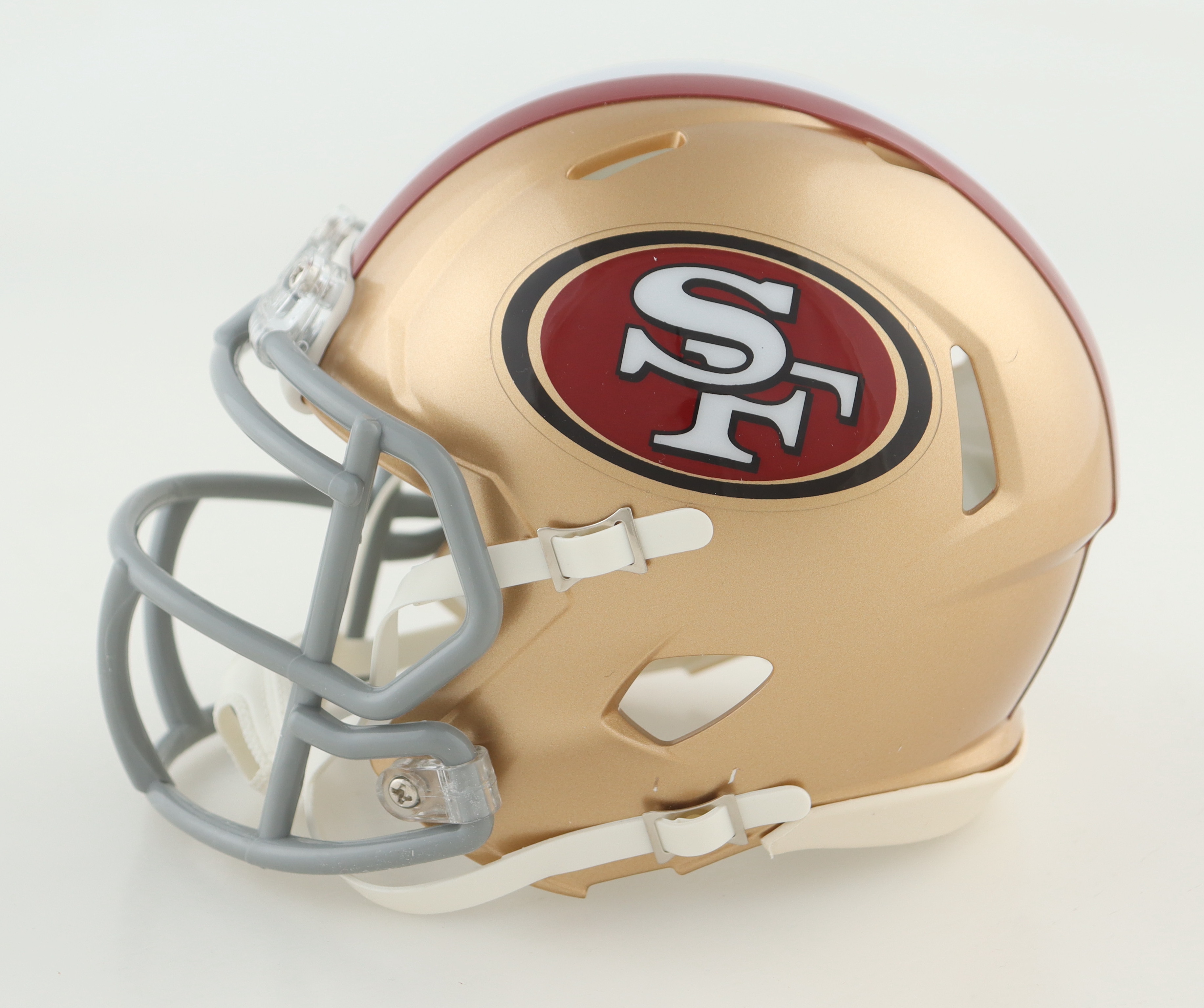 Fred Warner & Dre Greenlaw Signed 49ers Speed Mini Helmet (Beckett) at PristineAuction.com Fred Warner & Dre Greenlaw Signed 49ers Speed Mini Helmet (Beckett) at PristineAuction.com