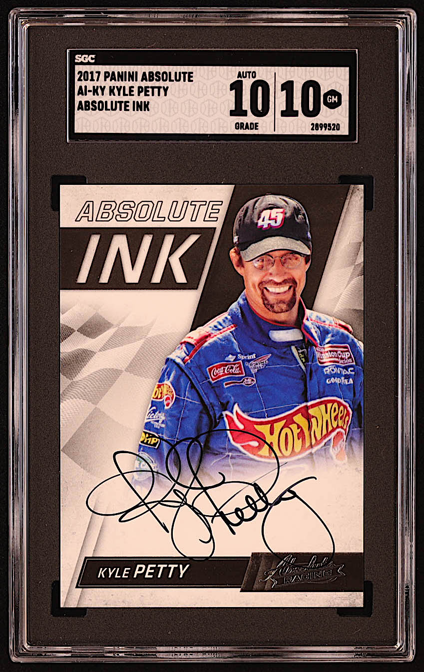 Kyle Petty 2017 Absolute Absolute Ink #24 (SGC 10 | Autograph Grade 10) at PristineAuction.com Kyle Petty 2017 Absolute Absolute Ink #24 (SGC 10 | Autograph Grade 10) at PristineAuction.com