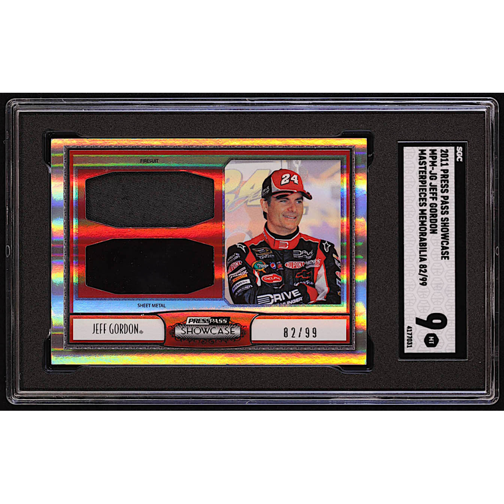 Jeff Gordon 2011 Press Pass Showcase Masterpieces Memorabilia MPMJG