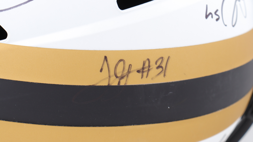 2023 49ers Full-Size Lunar Eclipse Alternate Speed Helmet Team-Signed By (30) With Christian McCaffrey, George Kittle, Charvarius Ward, Deebo Samuel (Beckett) at PristineAuction.com 2023 49ers Full-Size Lunar Eclipse Alternate Speed Helmet Team-Signed By (30) With Christian McCaffrey, George Kittle, Charvarius Ward, Deebo Samuel (Beckett) at PristineAuction.com