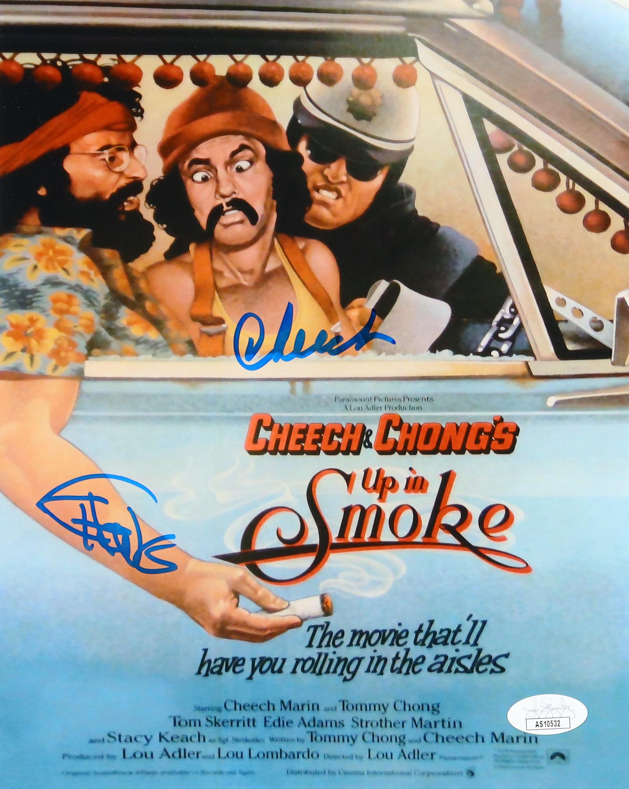 Cheech Marin & Tommy Chong Signed "Up In Smoke" 8x10 Photo (JSA) at PristineAuction.com Cheech Marin & Tommy Chong Signed "Up In Smoke" 8x10 Photo (JSA) at PristineAuction.com