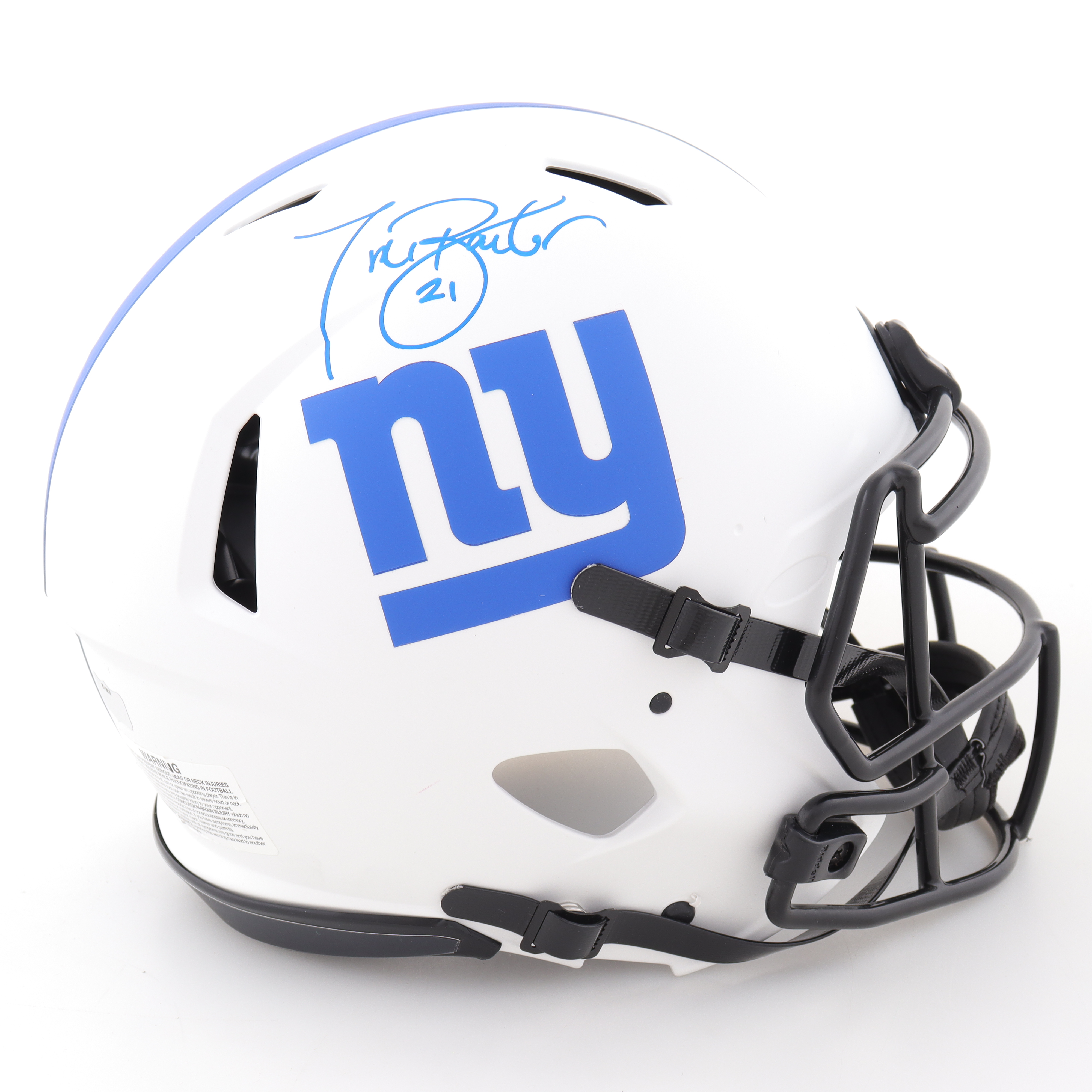 Tiki Barber Signed Giants Full-Size Authentic On Field Lunar Eclipse Alternate Speed Helmet (Radtke) at PristineAuction.com Tiki Barber Signed Giants Full-Size Authentic On Field Lunar Eclipse Alternate Speed Helmet (Radtke) at PristineAuction.com