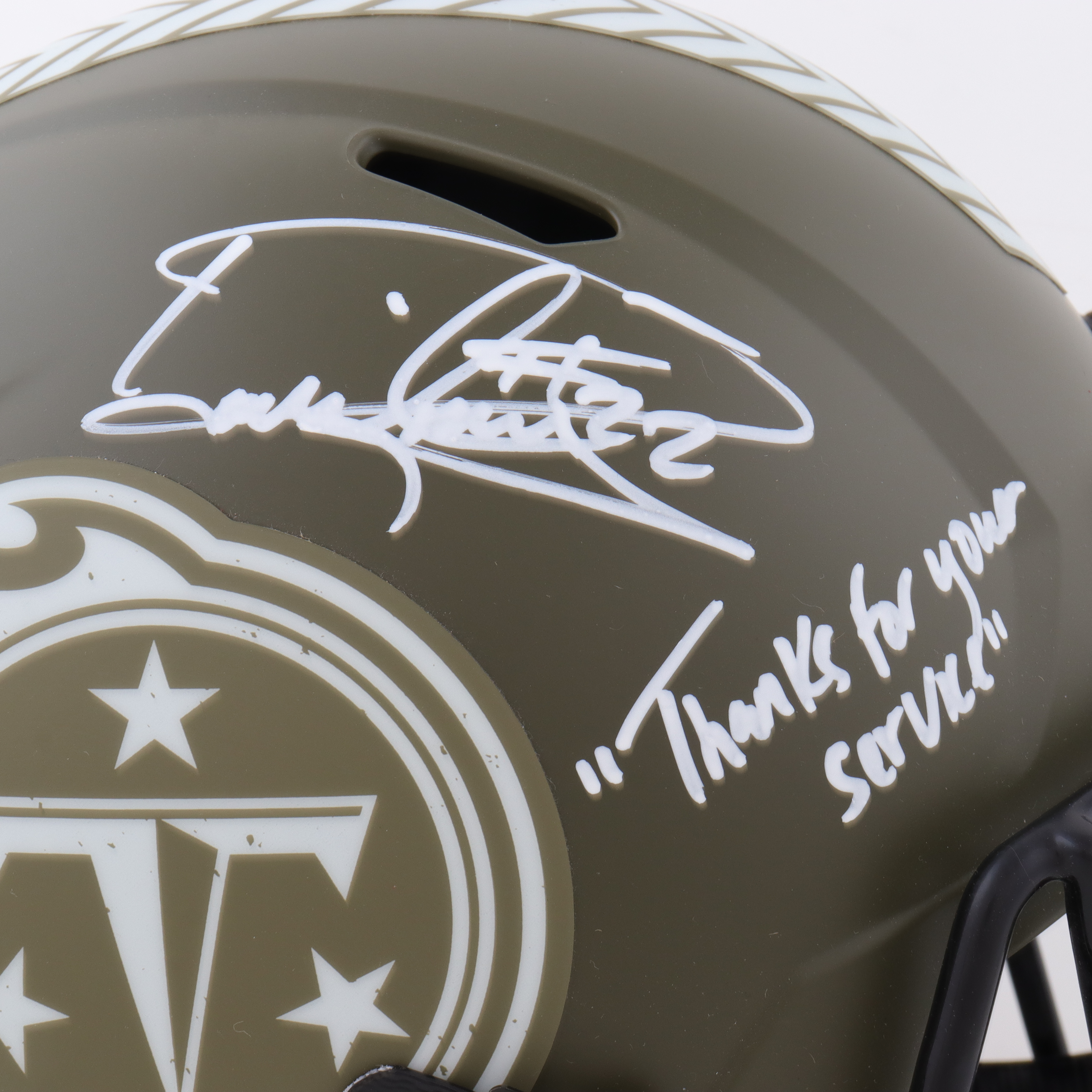 Derrick Henry Signed Titans Full-Size Salute To Service Alternate Speed ...