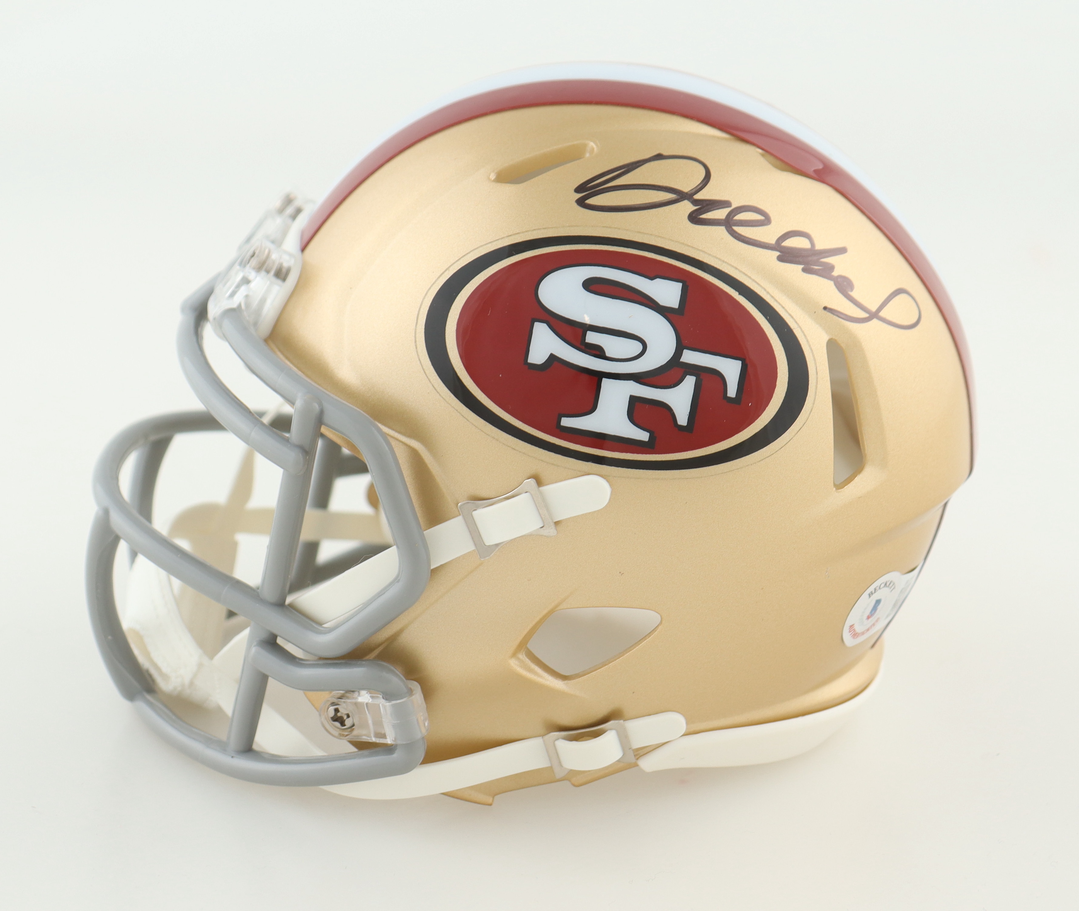 Deebo Samuel Signed 49ers Speed Mini Helmet (Beckett) at PristineAuction.com Deebo Samuel Signed 49ers Speed Mini Helmet (Beckett) at PristineAuction.com