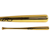 Cal Ripken Jr. Signed Rawlings Gold Chrome Baseball Bat (Fanatics) at PristineAuction.com