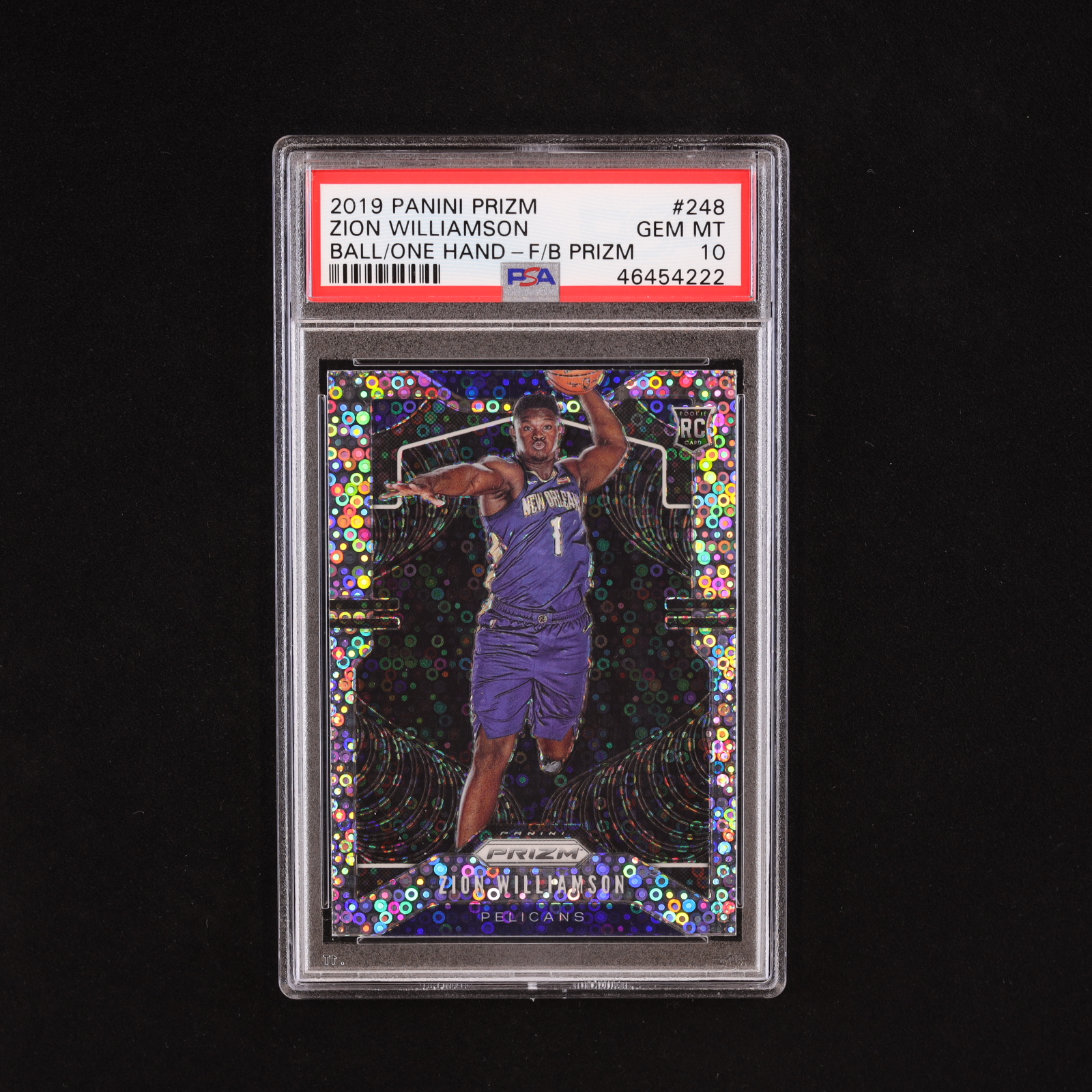 Zion Williamson 2019-20 Panini Prizm Prizms Fast Break #248 RC (PSA 10) at PristineAuction.com Zion Williamson 2019-20 Panini Prizm Prizms Fast Break #248 RC (PSA 10) at PristineAuction.com