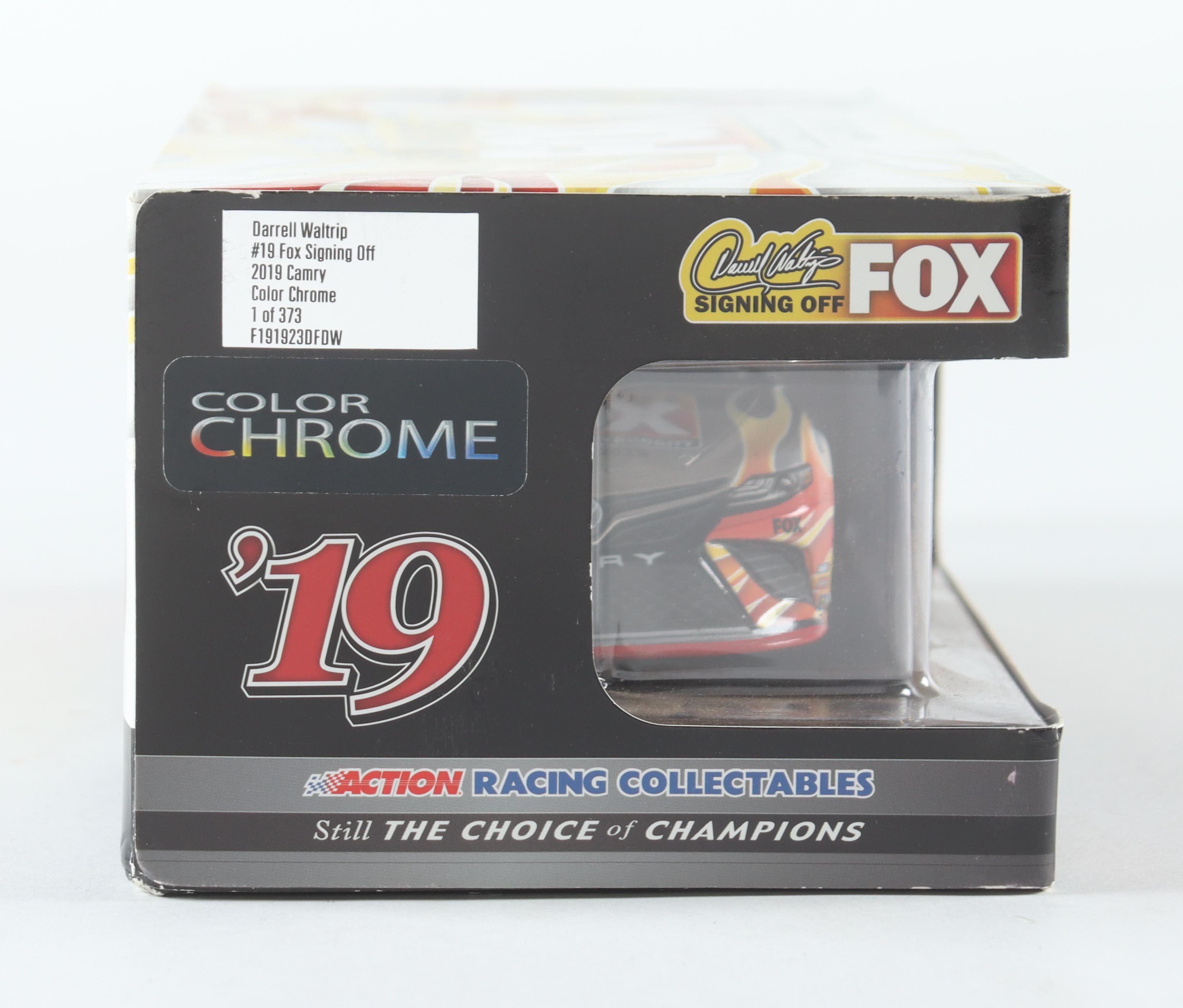 Darrell Waltrip LE #19 Fox Signing Off 2019 Camry Color Chrome 1:24 Diecast Car at PristineAuction.com Darrell Waltrip LE #19 Fox Signing Off 2019 Camry Color Chrome 1:24 Diecast Car at PristineAuction.com