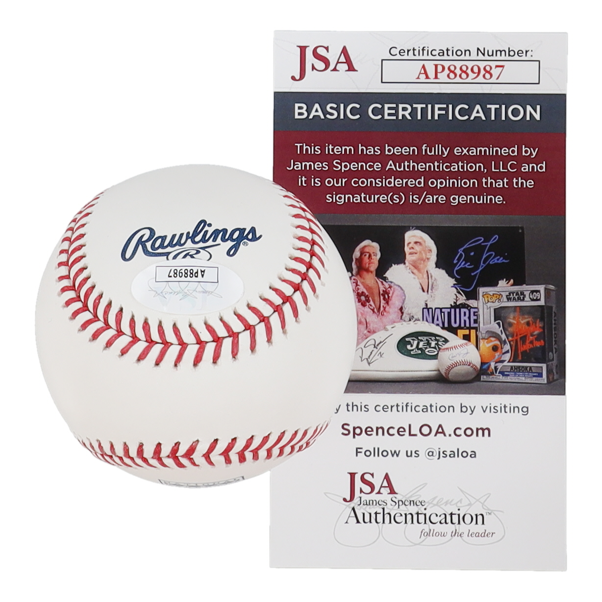 Greg Maddux Signed Hall of Fame Logo OML Baseball Inscribed "HOF 14" (JSA) at PristineAuction.com Greg Maddux Signed Hall of Fame Logo OML Baseball Inscribed "HOF 14" (JSA) at PristineAuction.com