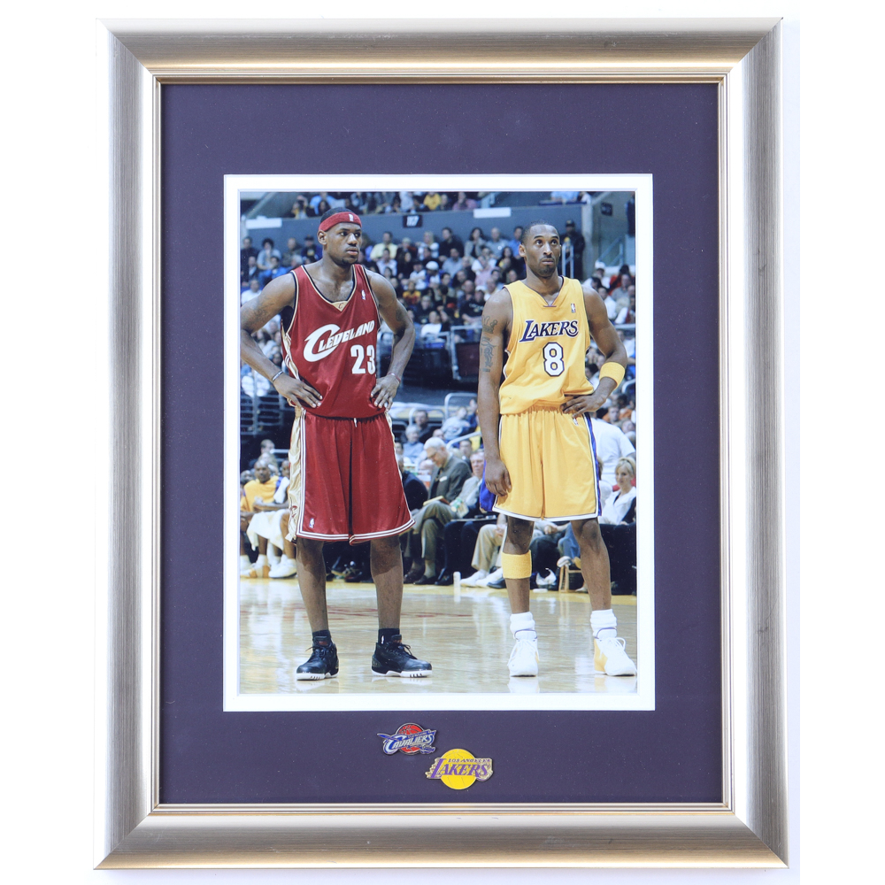 LeBron James Montage 12x8 A4 Getekend #23- Cleveland Cavaliers - Gesigneerde Foto Foto Foto Frame Poster