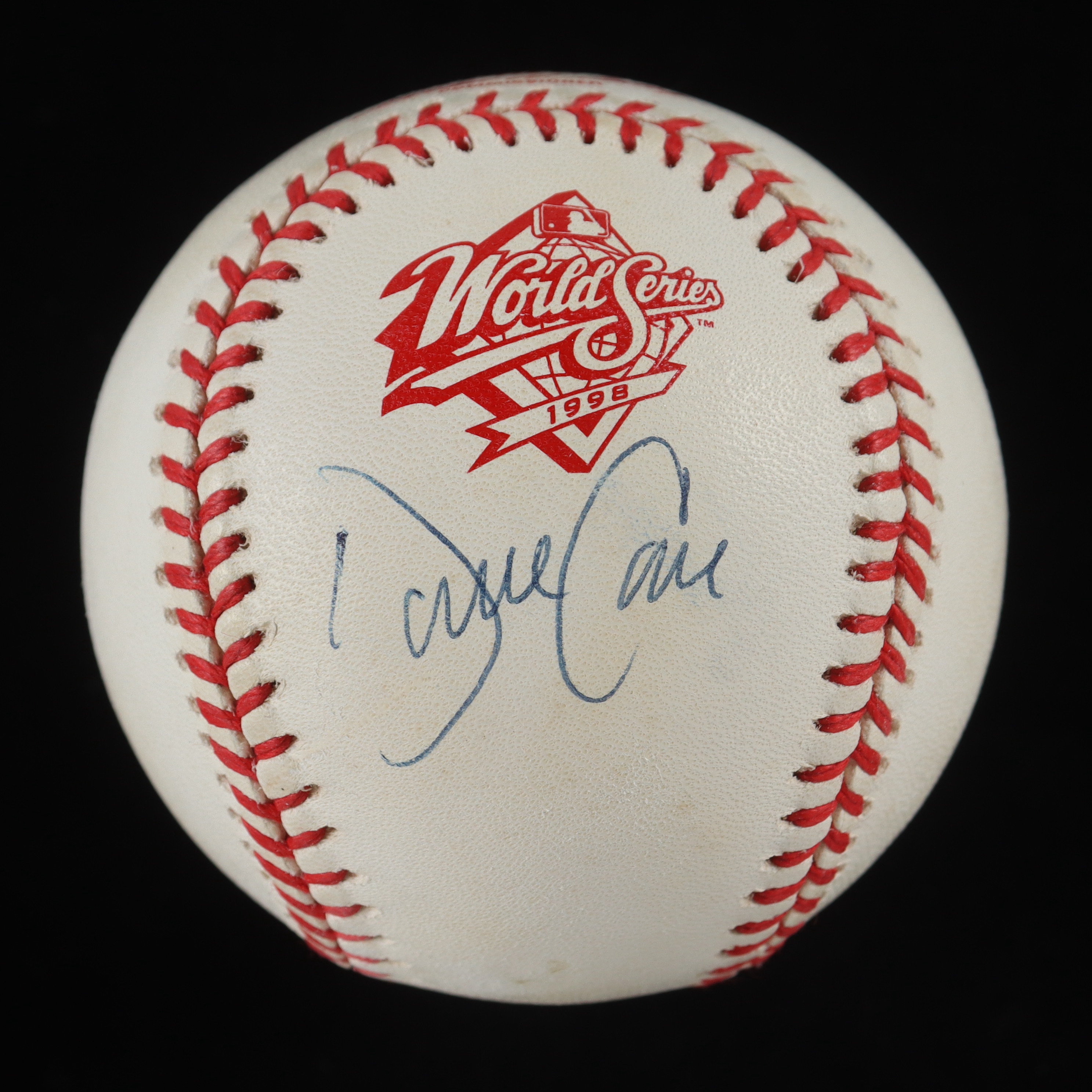 David Cone Signed 1998 World Series Baseball with Display Case (UDA) at PristineAuction.com David Cone Signed 1998 World Series Baseball with Display Case (UDA) at PristineAuction.com