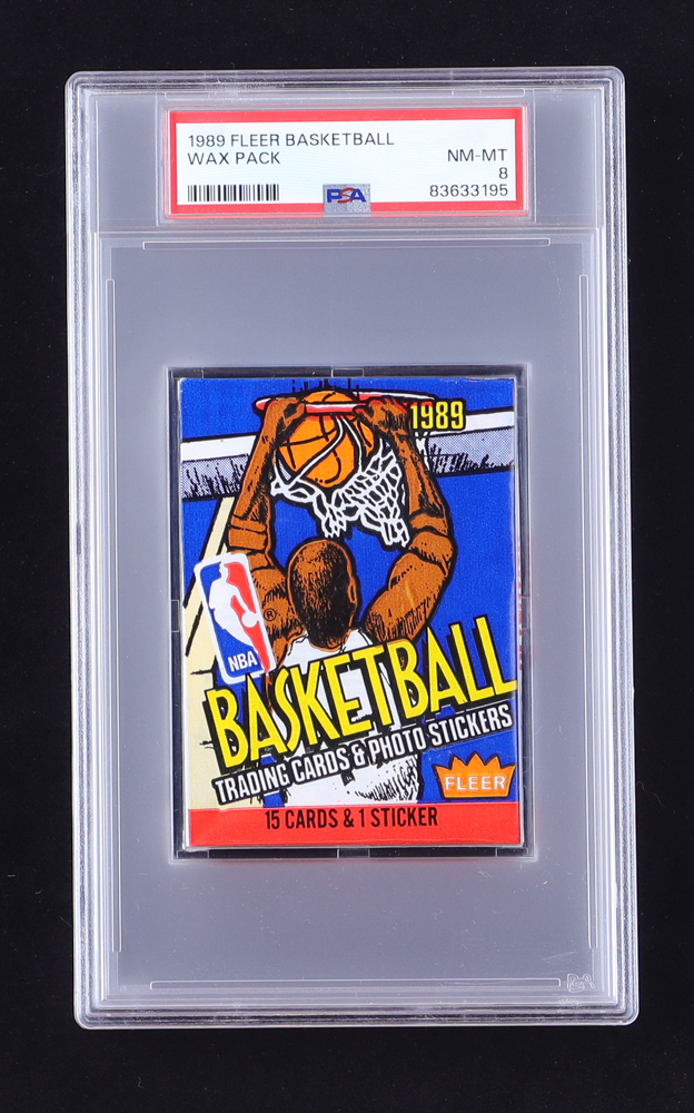 1989 Fleer Basketball Wax Pack (PSA 8) at PristineAuction.com 1989 Fleer Basketball Wax Pack (PSA 8) at PristineAuction.com