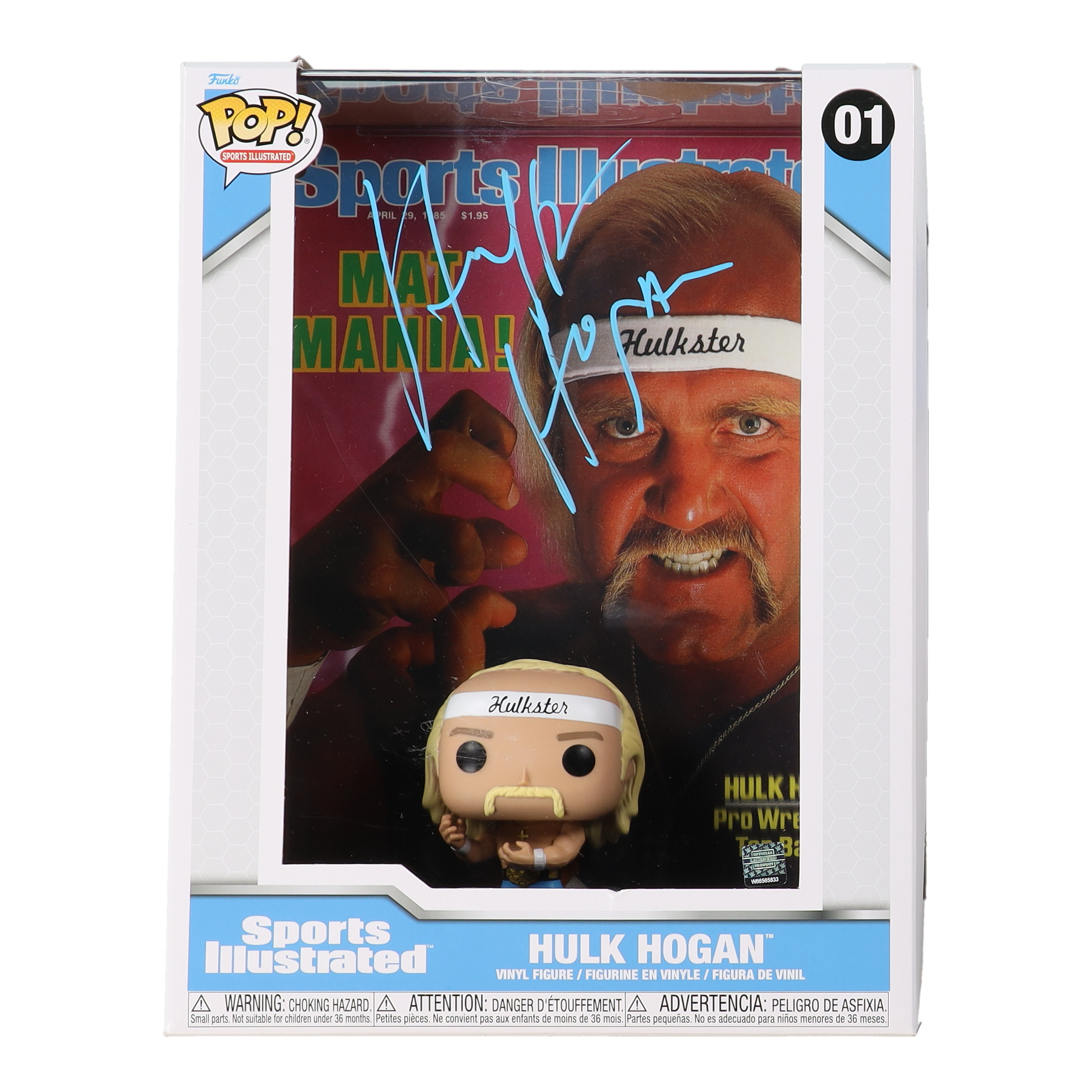 Hulk Hogan Signed #01 Funko Pop! Sports Illustrated Cover Vinyl Figure (Beckett) at PristineAuction.com Hulk Hogan Signed #01 Funko Pop! Sports Illustrated Cover Vinyl Figure (Beckett) at PristineAuction.com
