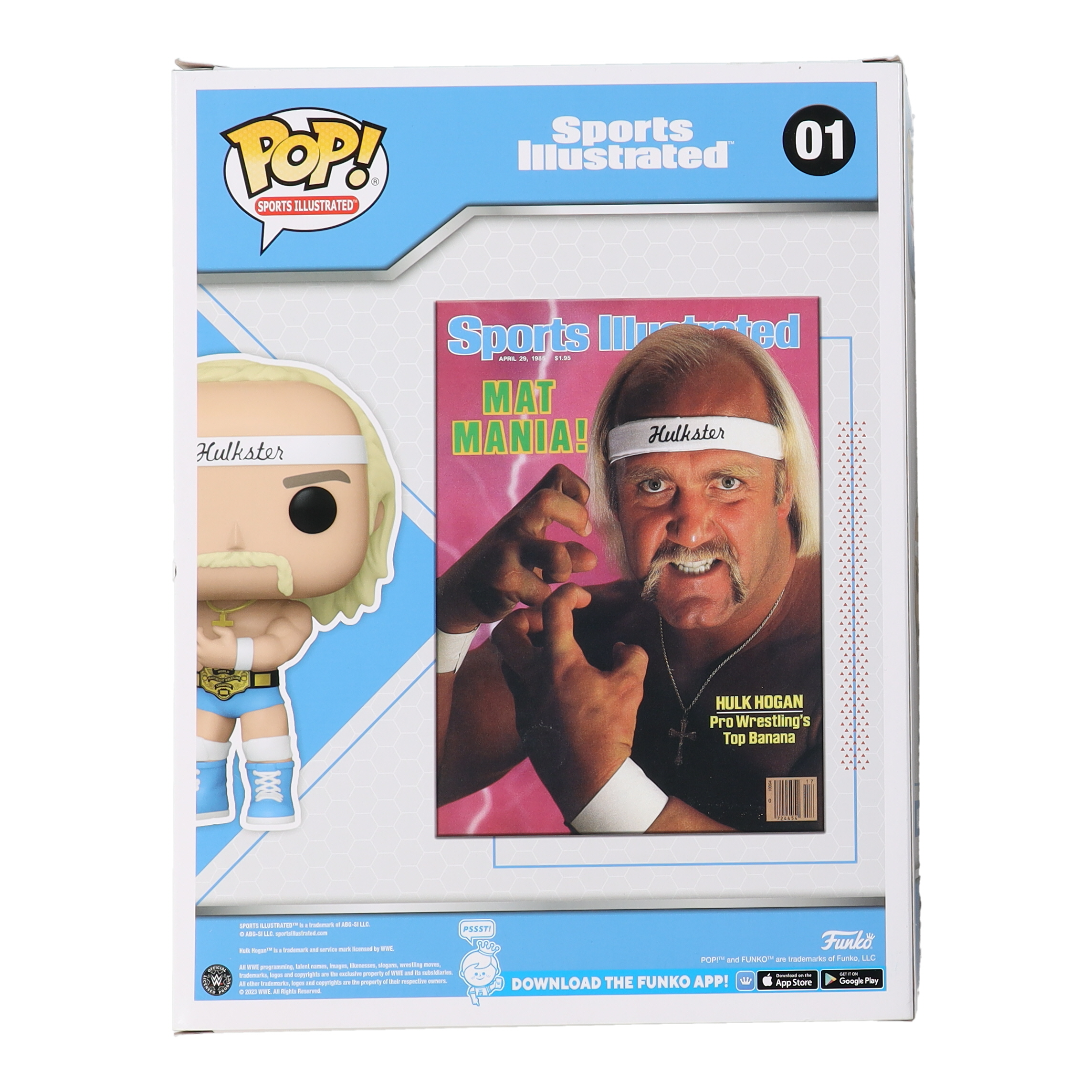 Hulk Hogan Signed #01 Funko Pop! Sports Illustrated Cover Vinyl Figure (Beckett) at PristineAuction.com Hulk Hogan Signed #01 Funko Pop! Sports Illustrated Cover Vinyl Figure (Beckett) at PristineAuction.com