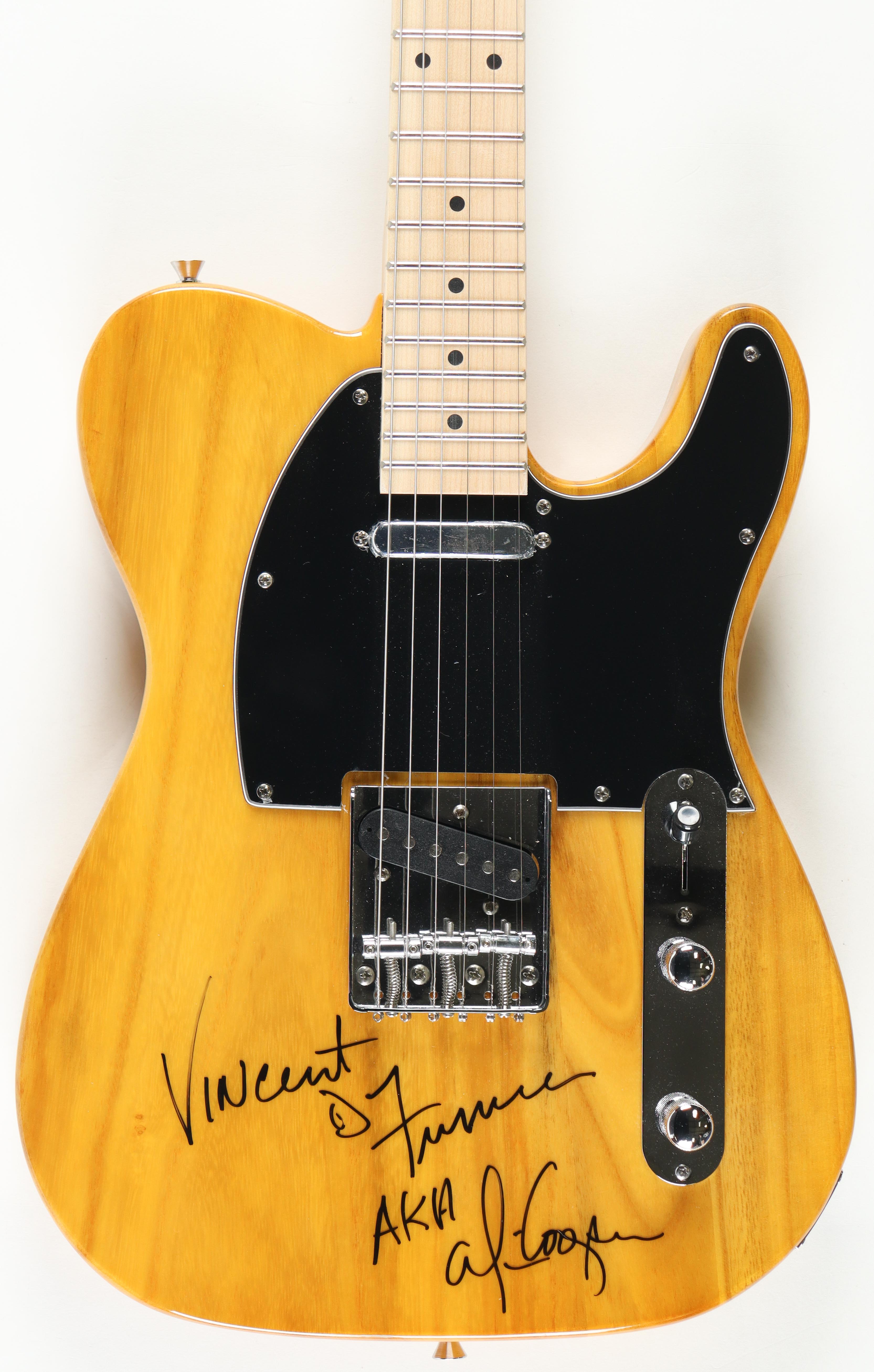 Alice Cooper Full-Name Signed & Inscribed Full-Size Electric Guitar | Signed "Vincent Furnier AKA Alice Cooper" (Beckett) at PristineAuction.com Alice Cooper Full-Name Signed & Inscribed Full-Size Electric Guitar | Signed "Vincent Furnier AKA Alice Cooper" (Beckett) at PristineAuction.com
