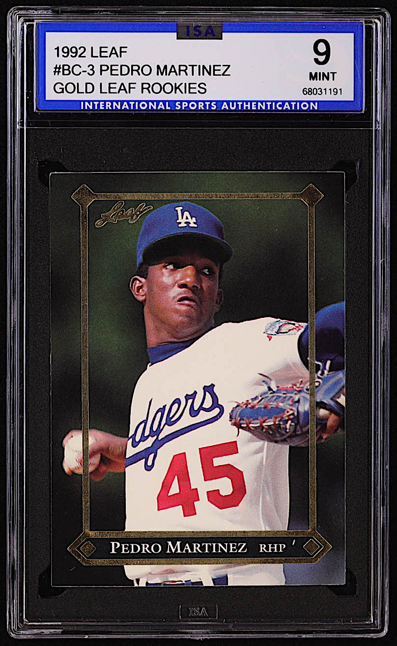 Pedro Martinez 1992 Leaf Gold Rookies #BC3 RC (ISA 9) at PristineAuction.com Pedro Martinez 1992 Leaf Gold Rookies #BC3 RC (ISA 9) at PristineAuction.com