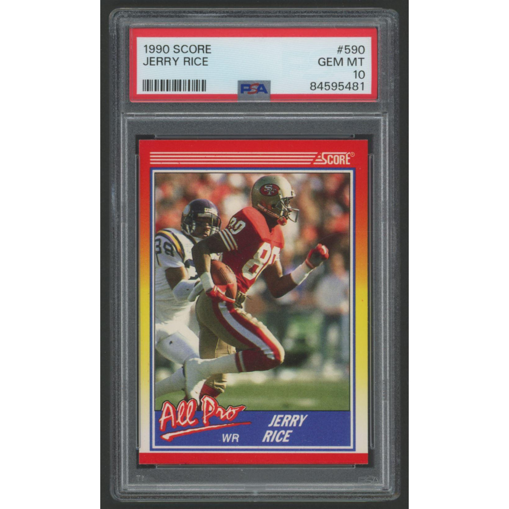 Jerry Rice 1990 Score #590 AP (PSA 10) | Pristine Auction