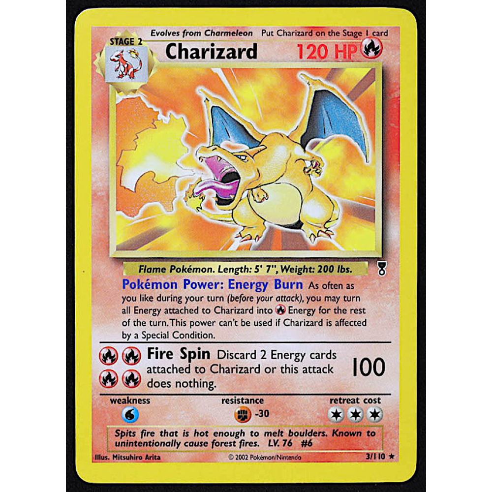 2002 charizard pokemon card Neo Destiny Shiny #107 PSA 6  Grail Collectibles AZ The acceptable range of cards within the Lightly Played condition includes both cards with few or a handful of minor imperfections Charizard 2002 Pokemon Legendary Collection