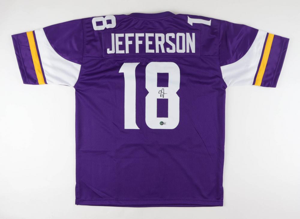 Justin Jefferson Signed Jersey (Beckett) at PristineAuction.com Justin Jefferson Signed Jersey (Beckett) at PristineAuction.com