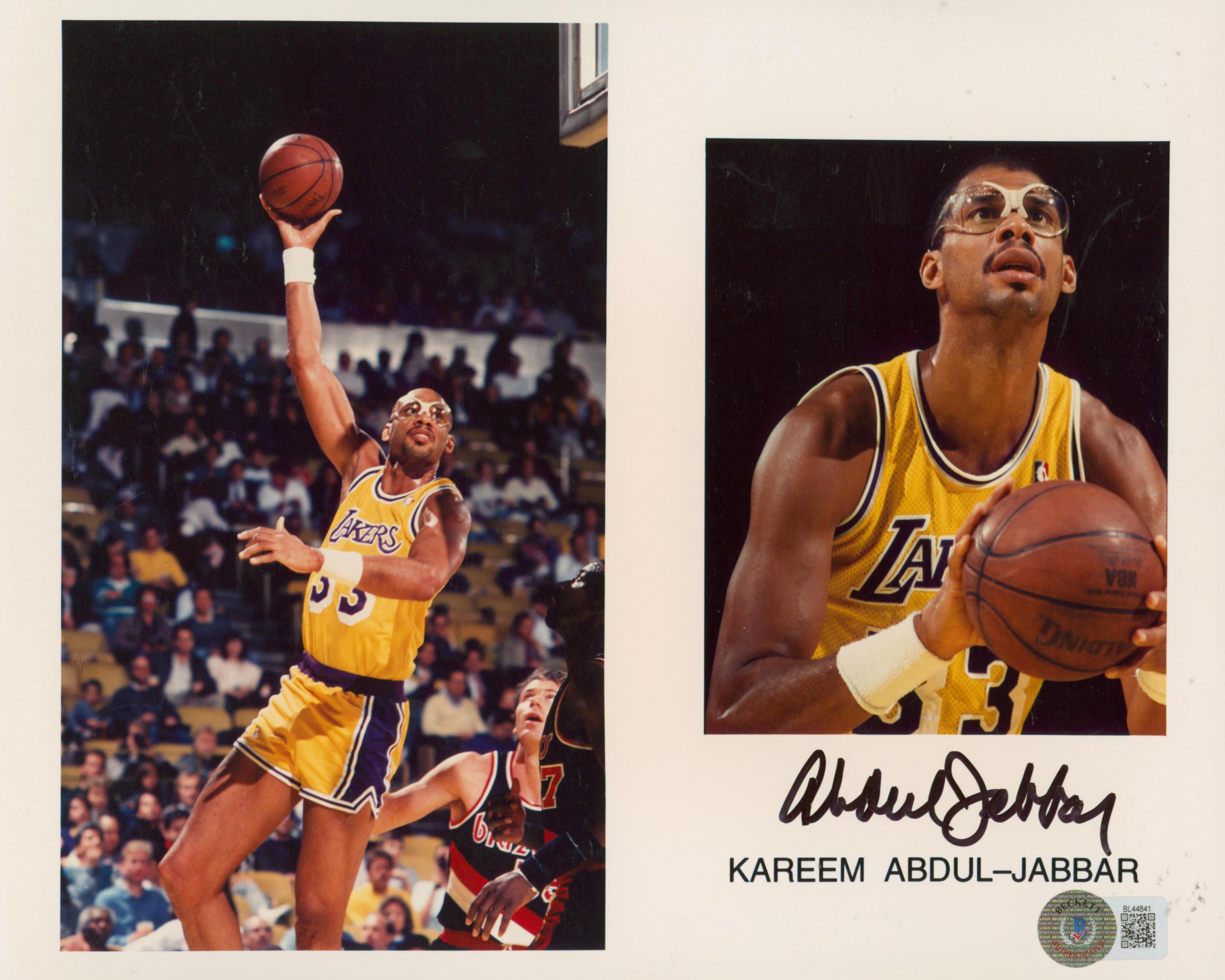 Kareem Abdul-Jabbar Signed Lakers 8x10 Photo (Beckett) at PristineAuction.com Kareem Abdul-Jabbar Signed Lakers 8x10 Photo (Beckett) at PristineAuction.com