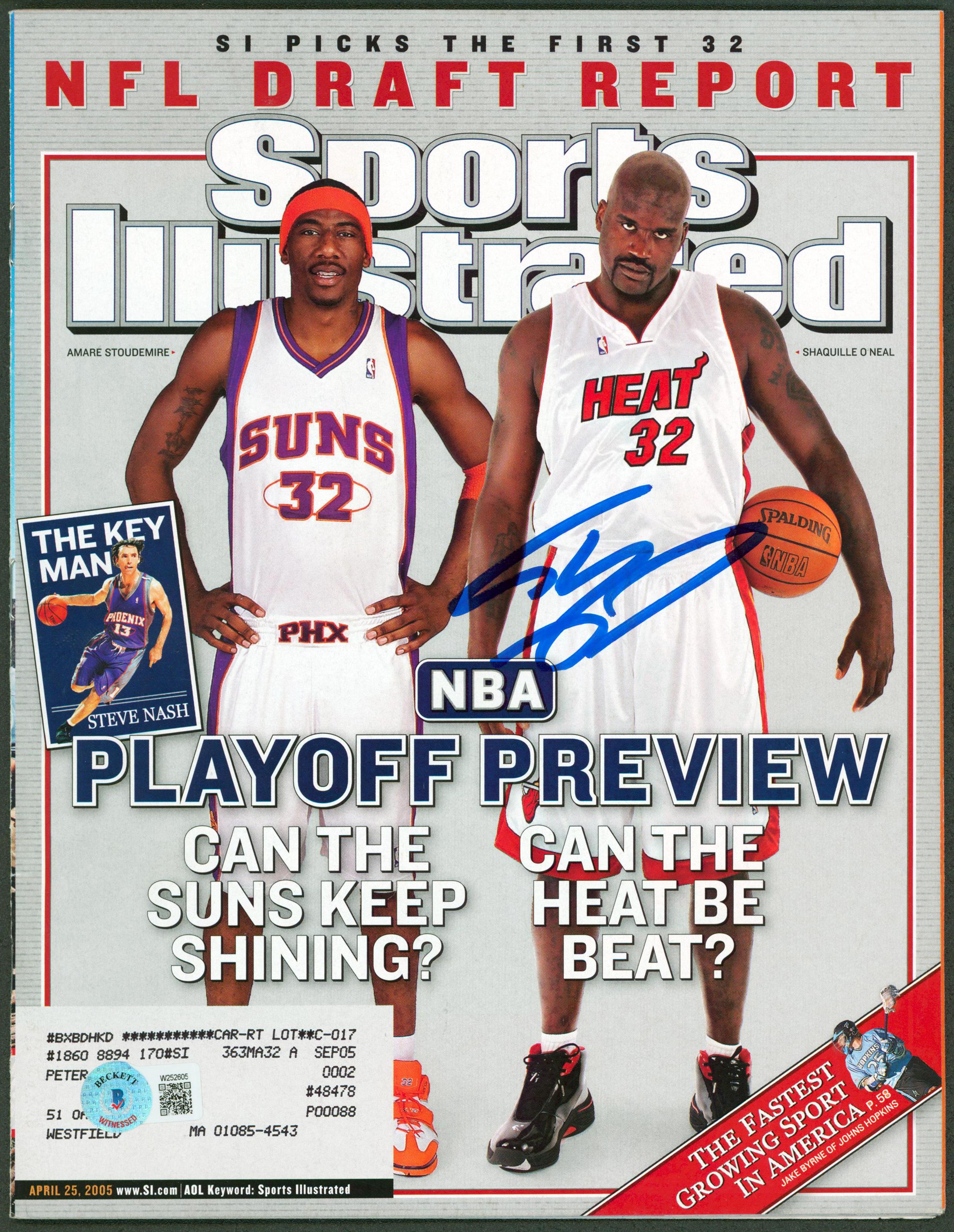 Shaquille O'Neal Signed 2005 Sports Illustrated Magazine (Beckett) at PristineAuction.com Shaquille O'Neal Signed 2005 Sports Illustrated Magazine (Beckett) at PristineAuction.com