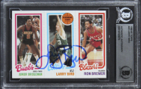 Larry Bird Signed 1980-81 Topps #49 (BGS) at PristineAuction.com