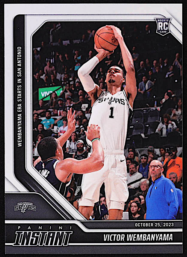 Victor Wembanyama 2023-24 Panini Instant #5 RC at PristineAuction.com Victor Wembanyama 2023-24 Panini Instant #5 RC at PristineAuction.com